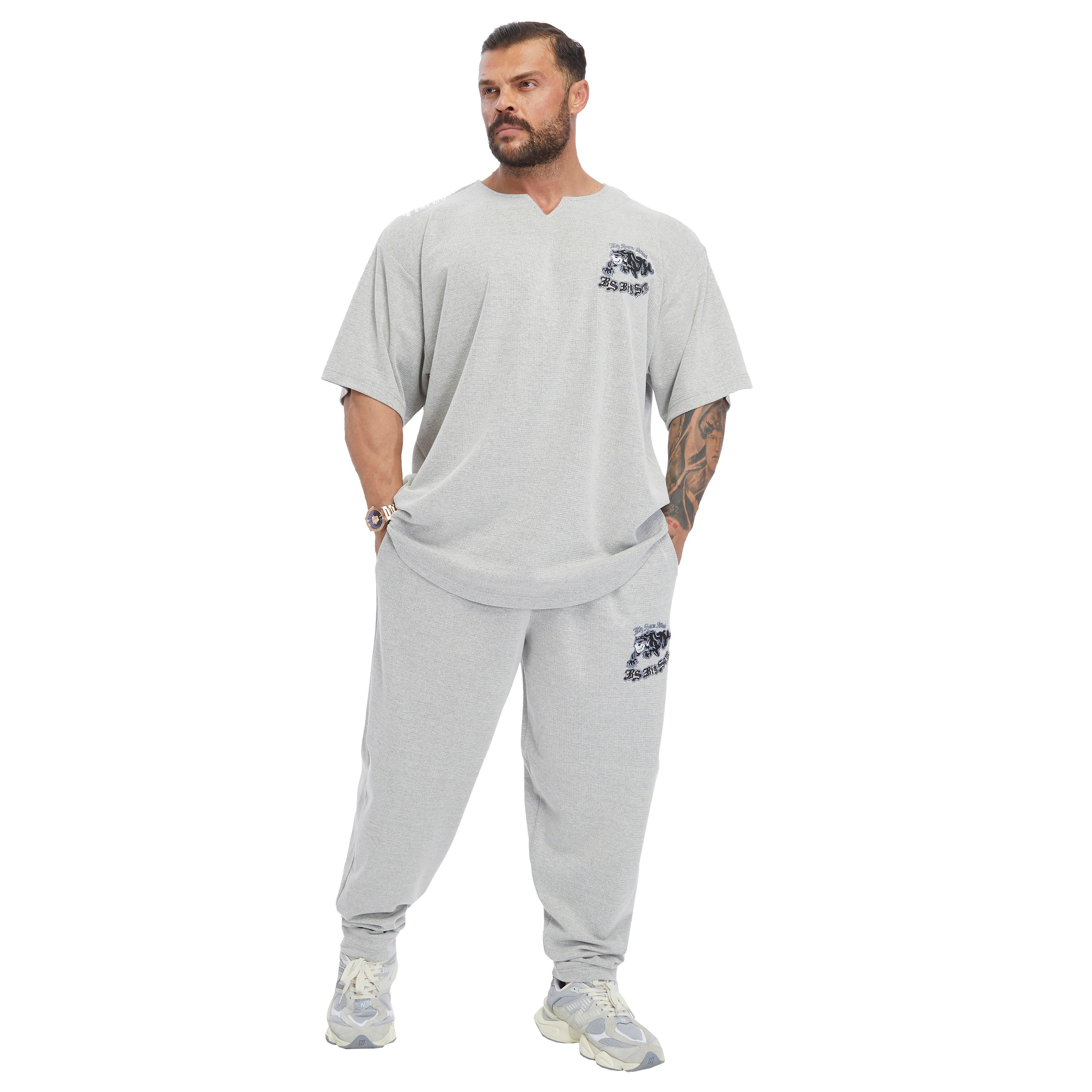 Men's Loose Fit Cotton Sweatpants with Pockets