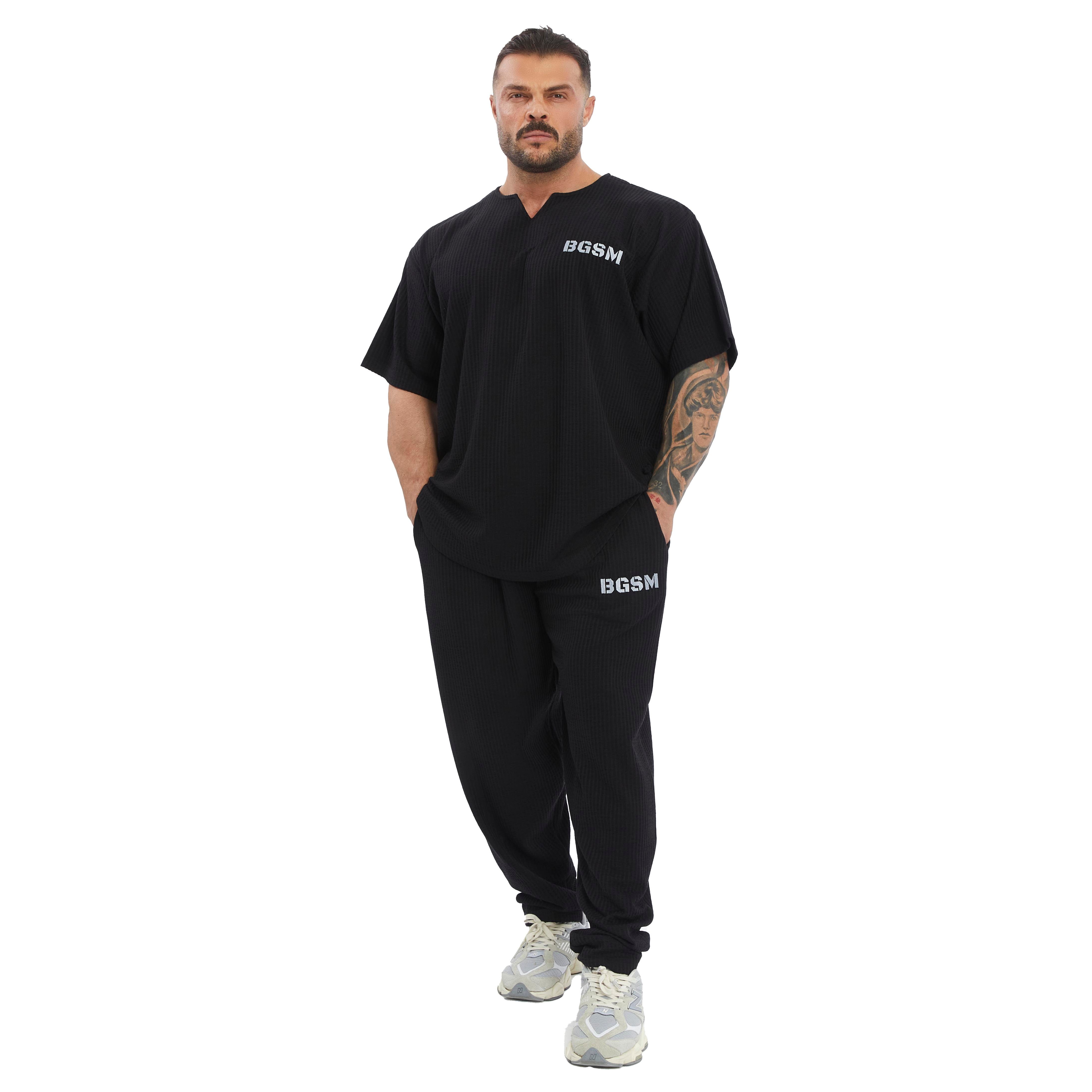 Men's Loose Fit Cotton Sweatpants with Pockets