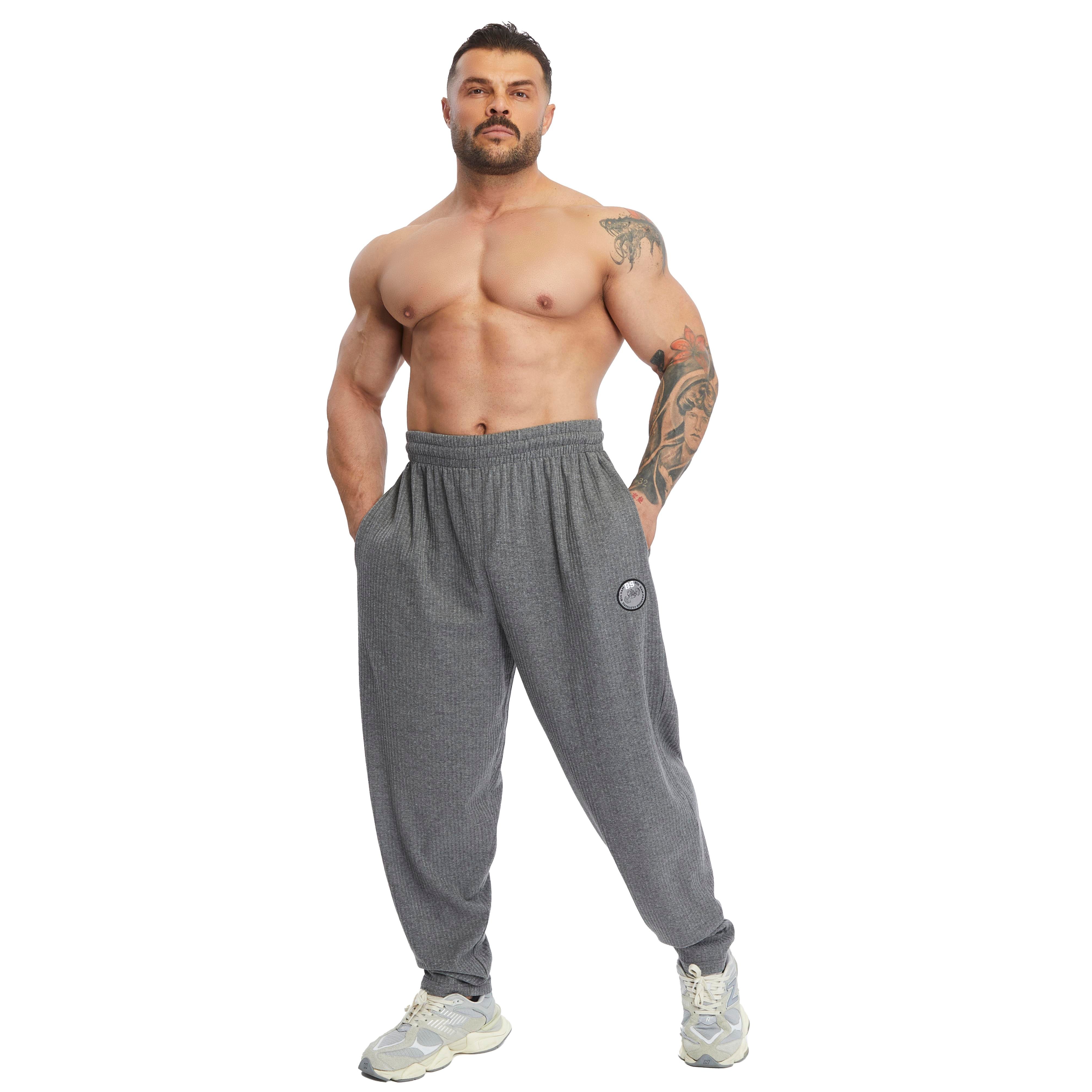 Men's Loose Fit Cotton Sweatpants with Pockets