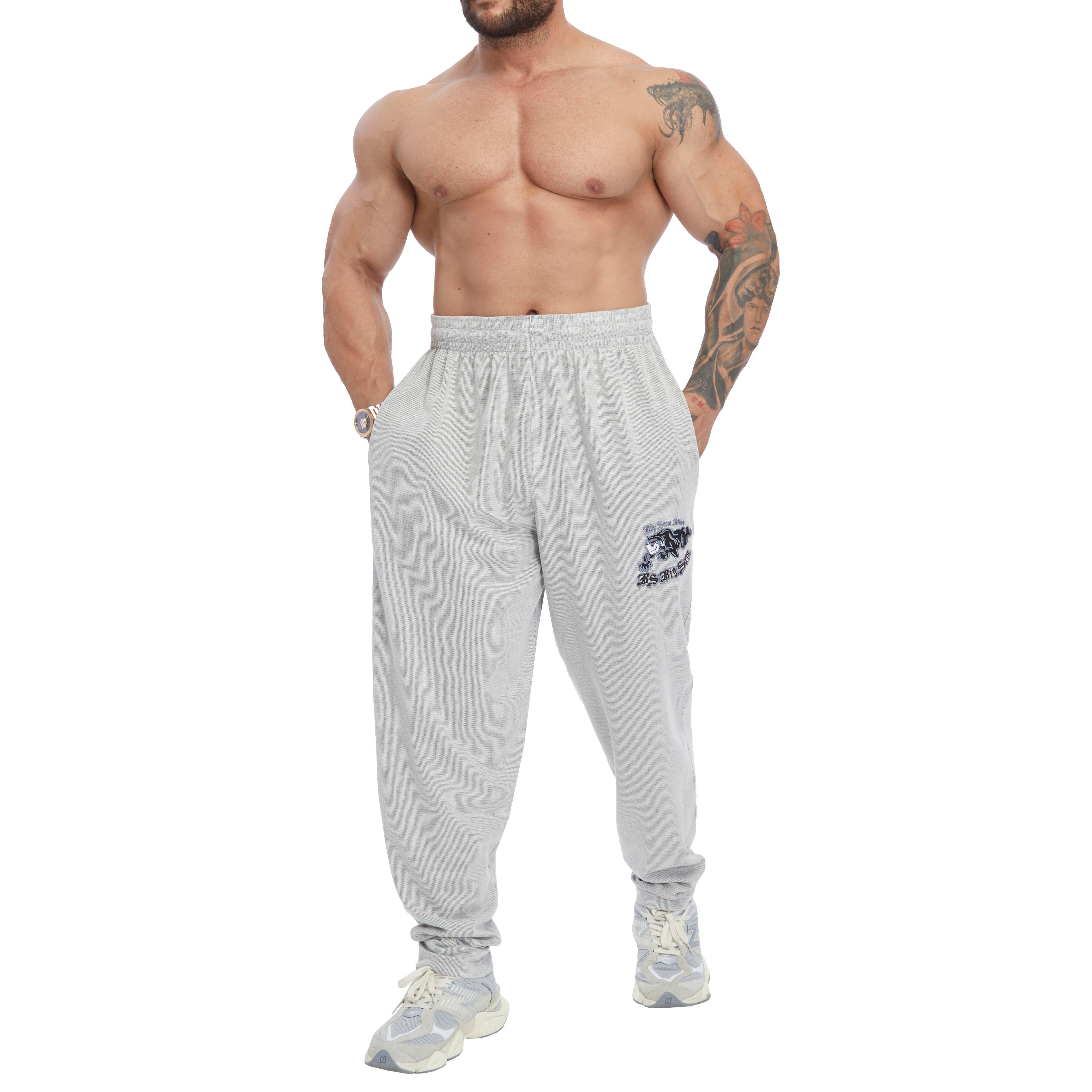 Men's Loose Fit Cotton Sweatpants with Pockets