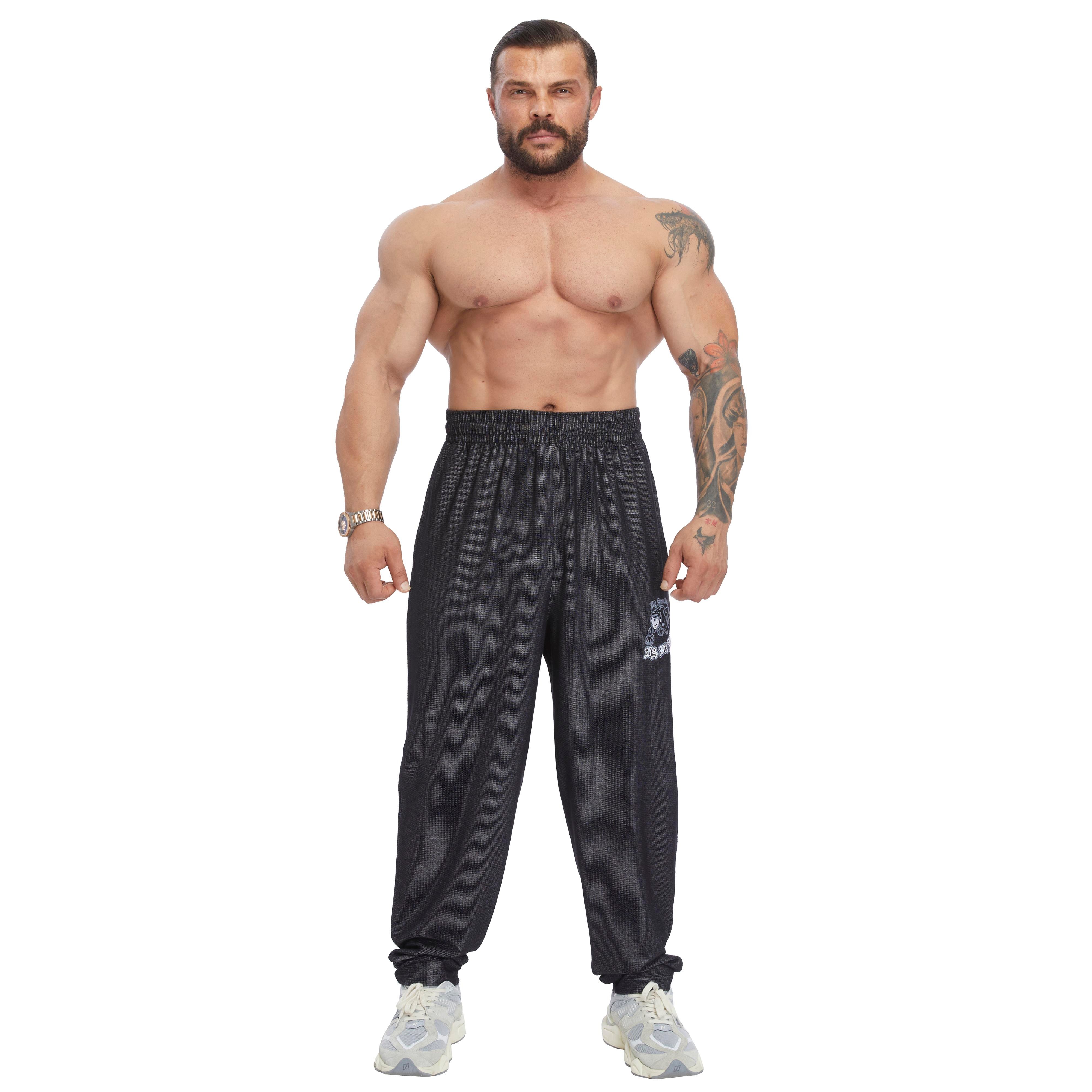Men's Loose Fit Cotton Sweatpants with Pockets