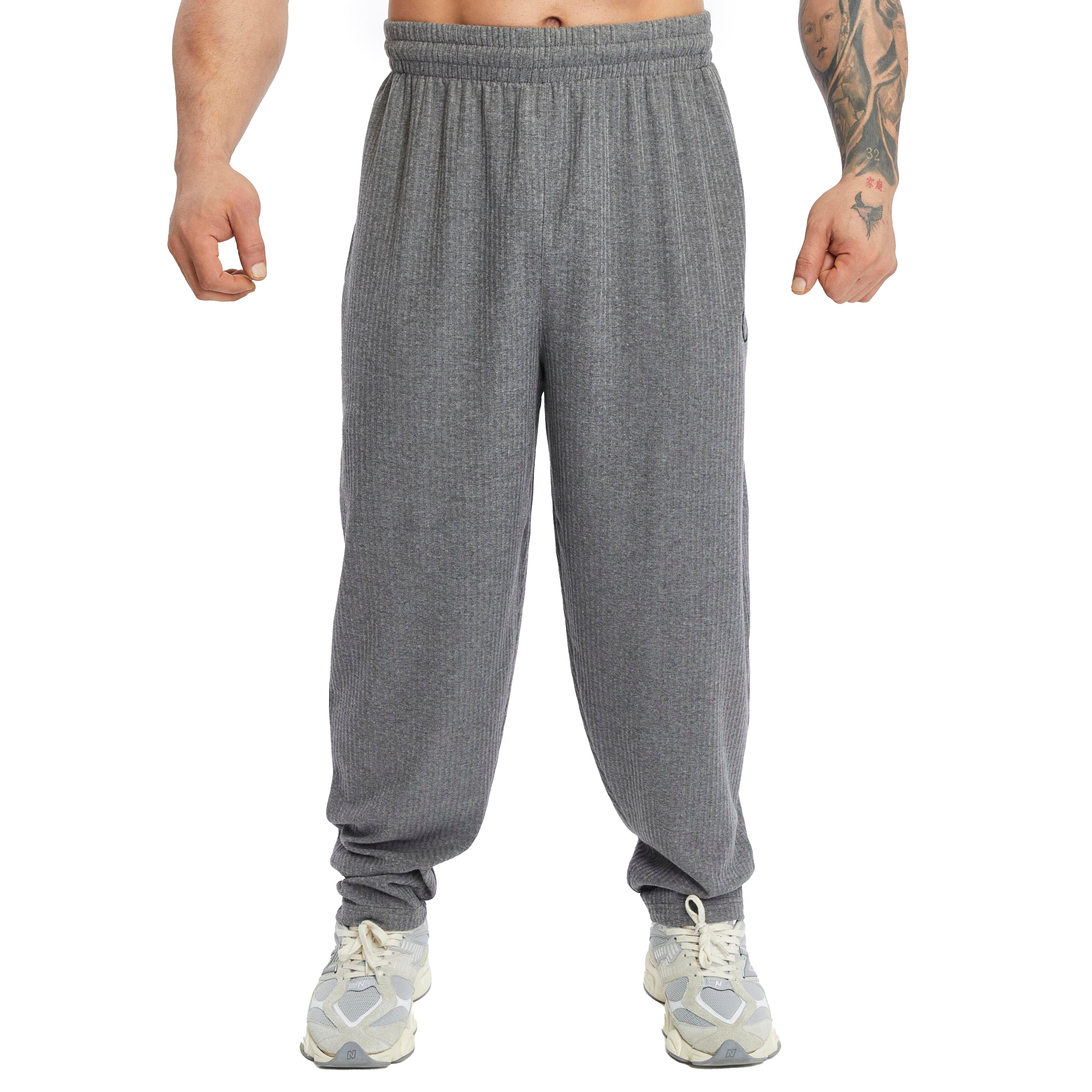 Men's Loose Fit Cotton Sweatpants with Pockets