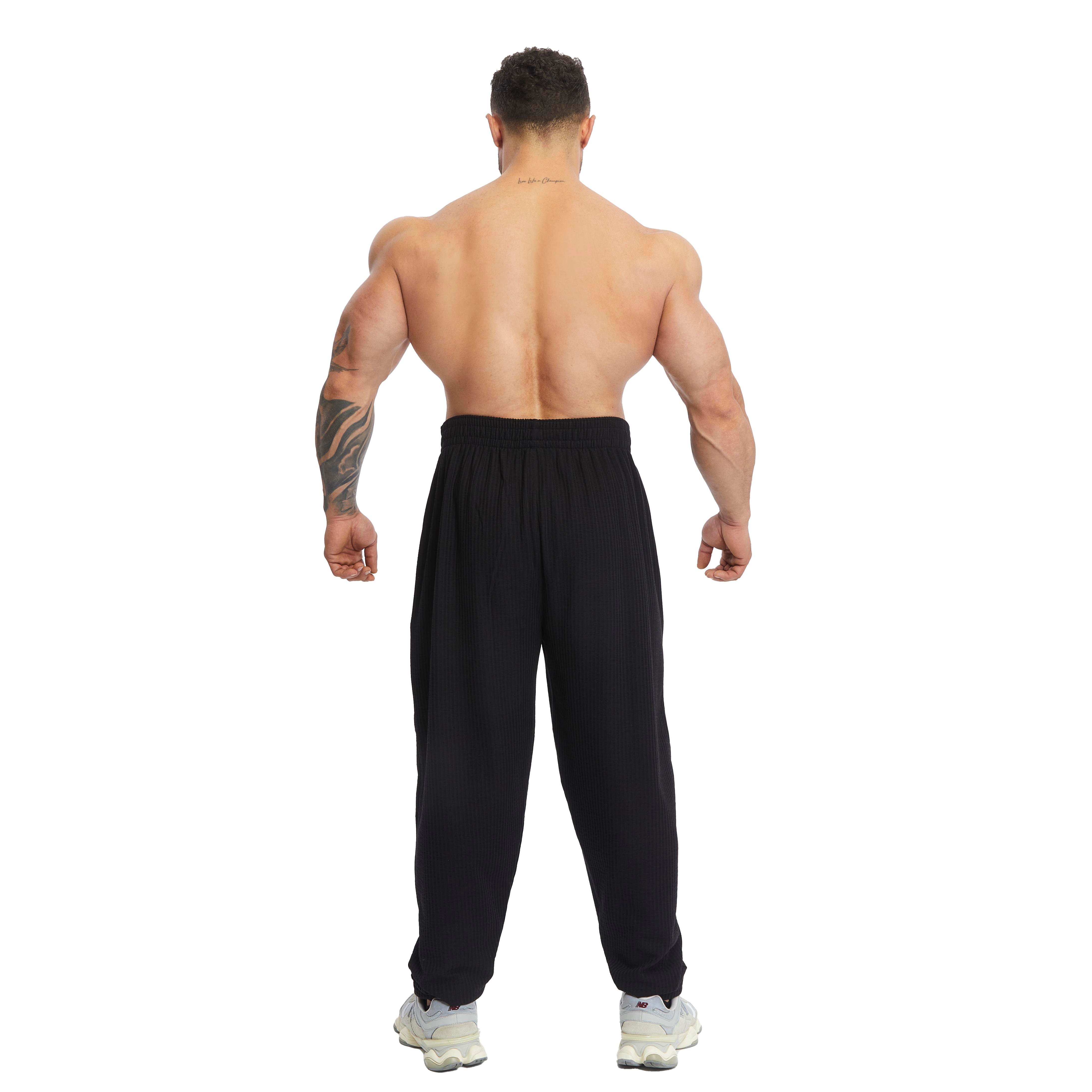 Men's Loose Fit Cotton Sweatpants with Pockets