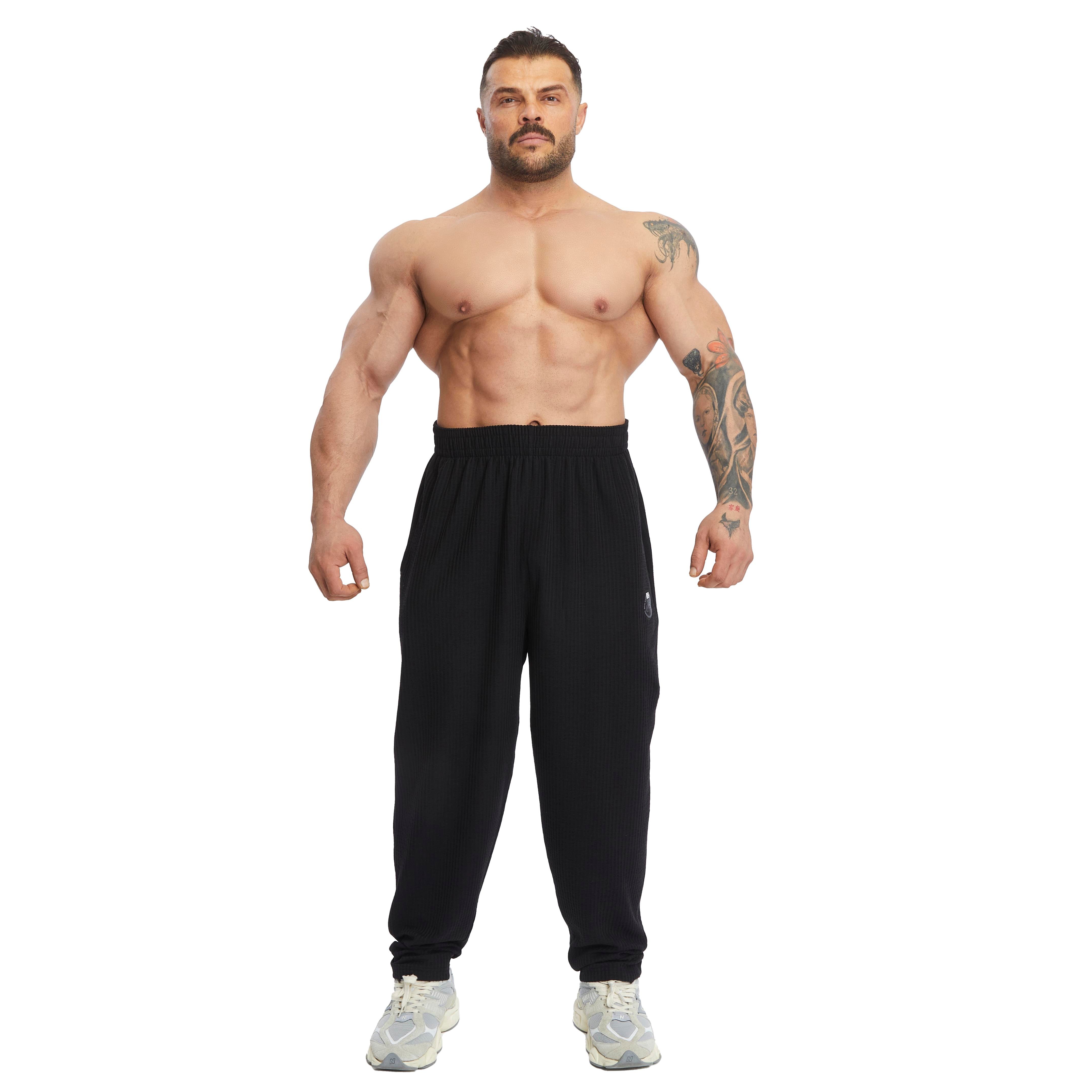 Men's Loose Fit Cotton Sweatpants with Pockets
