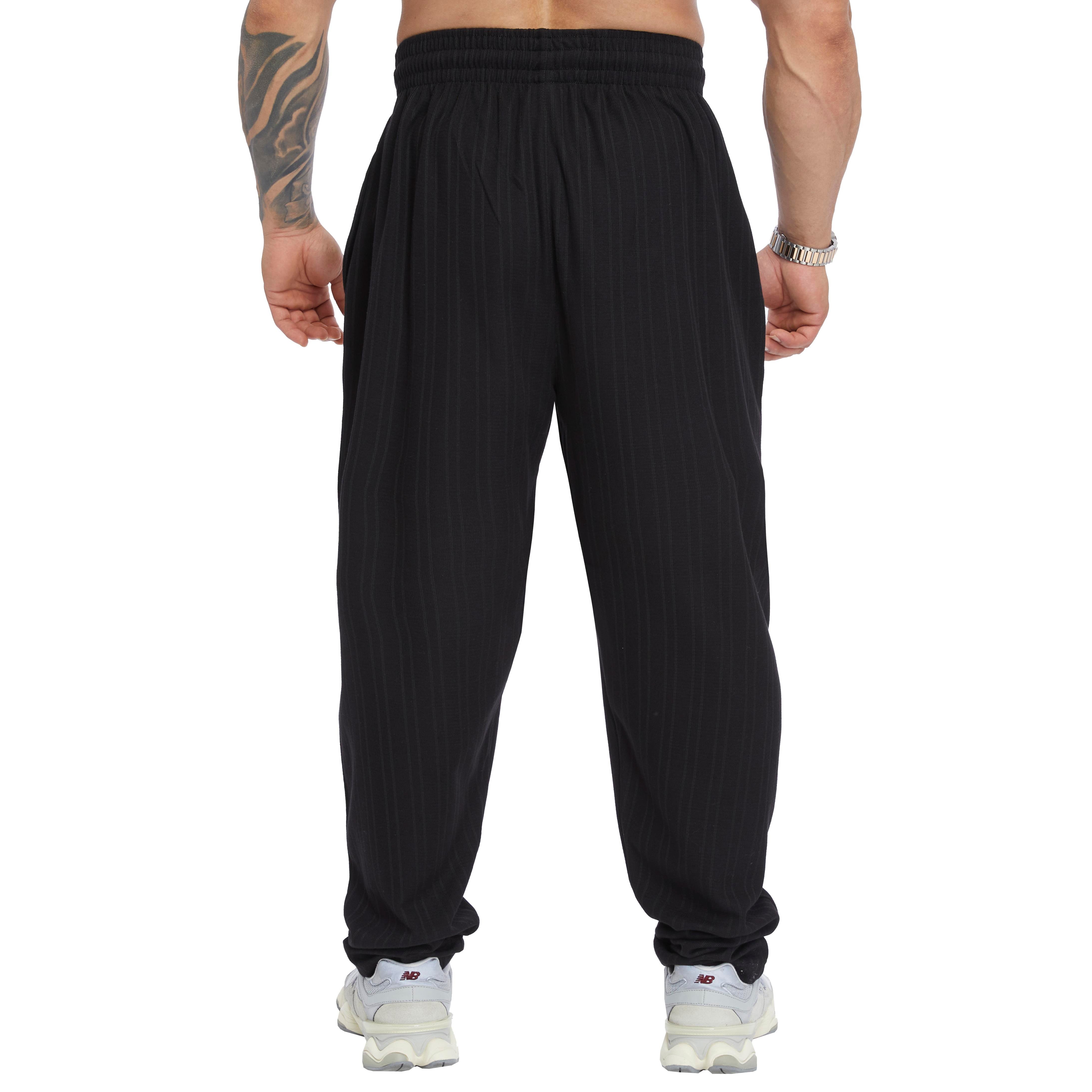 Men's Loose Fit Cotton Sweatpants with Pockets