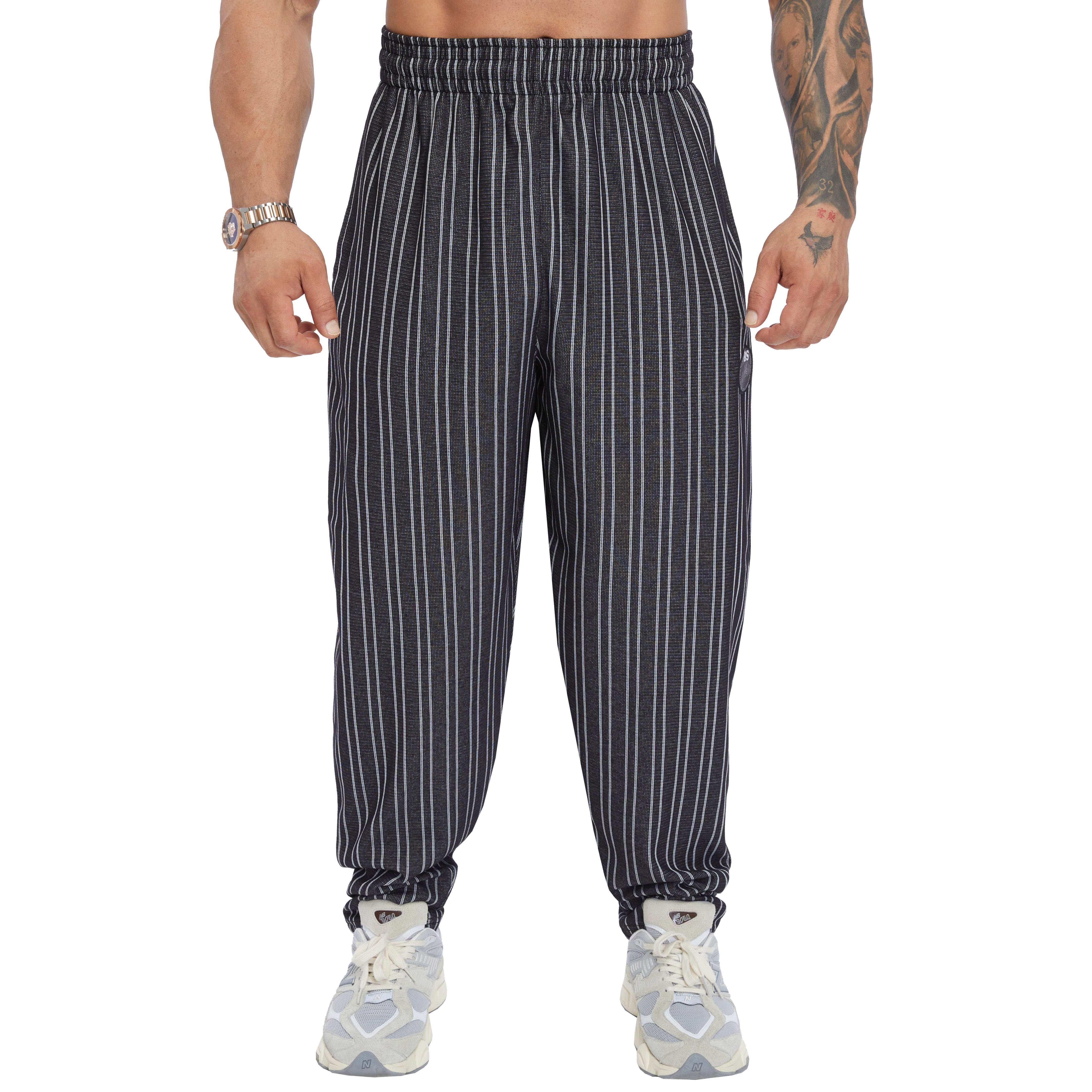 Men's Loose Fit Cotton Sweatpants with Pockets