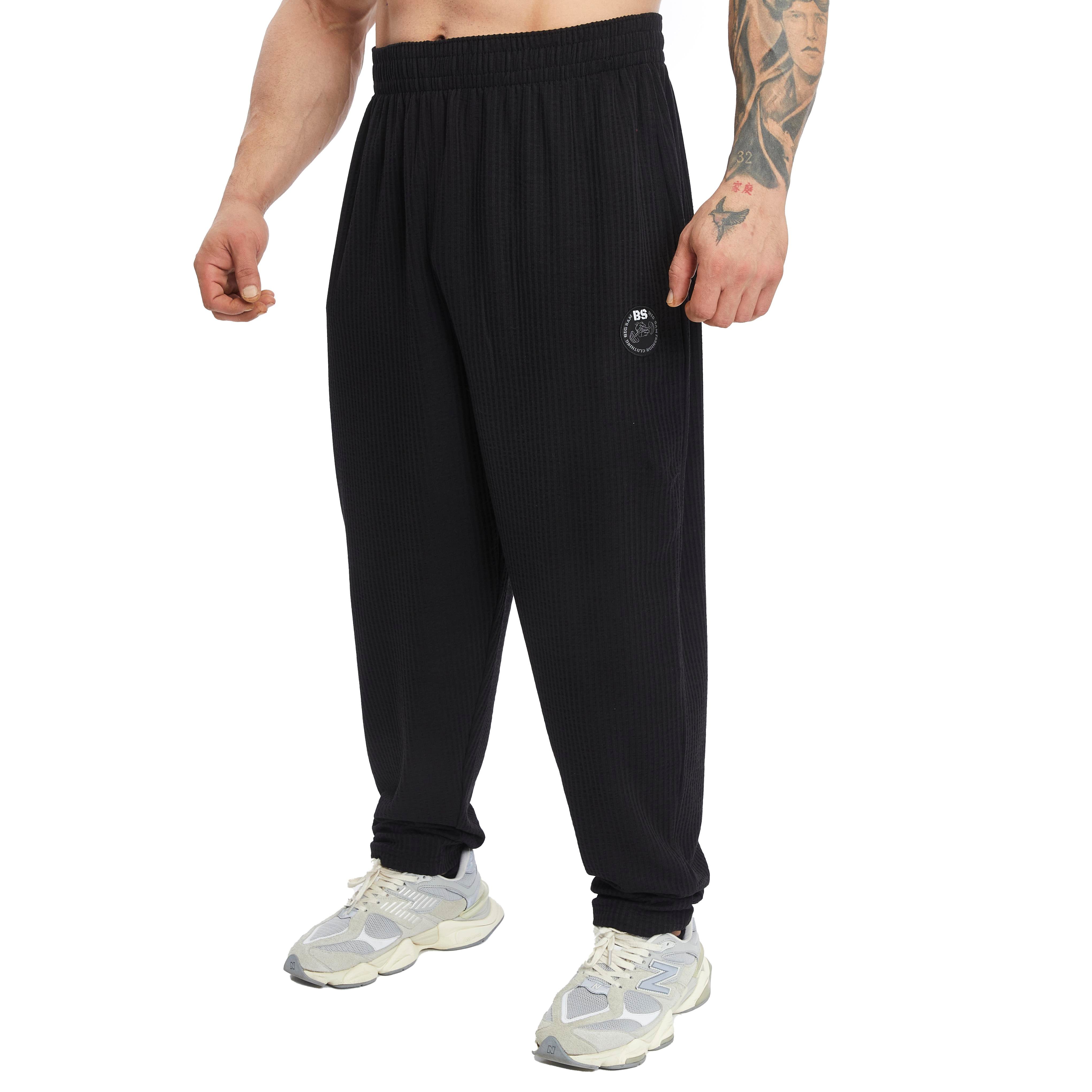 Men's Loose Fit Cotton Sweatpants with Pockets