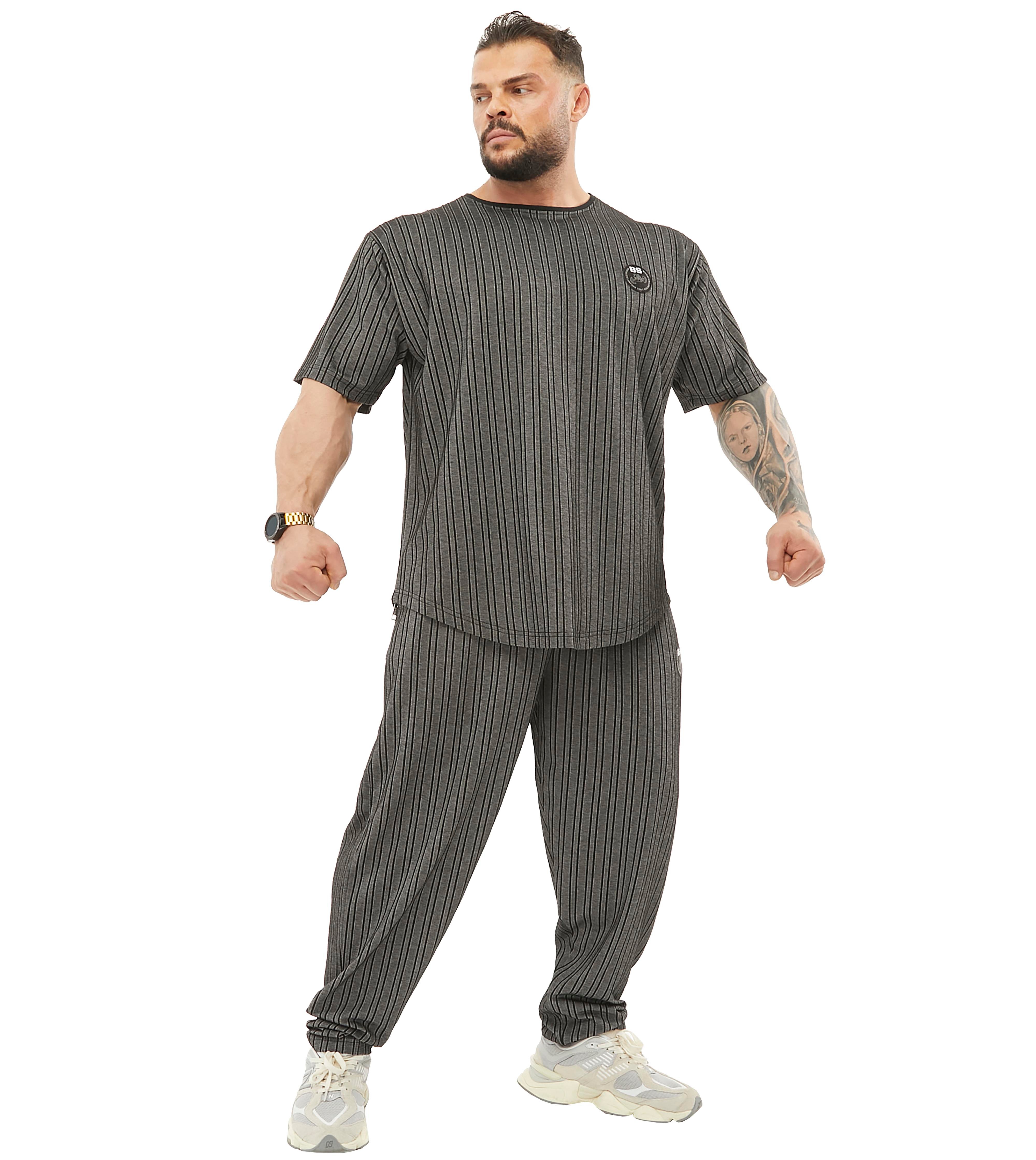 Men's Loose Fit Cotton Sweatpants with Zippered Pockets