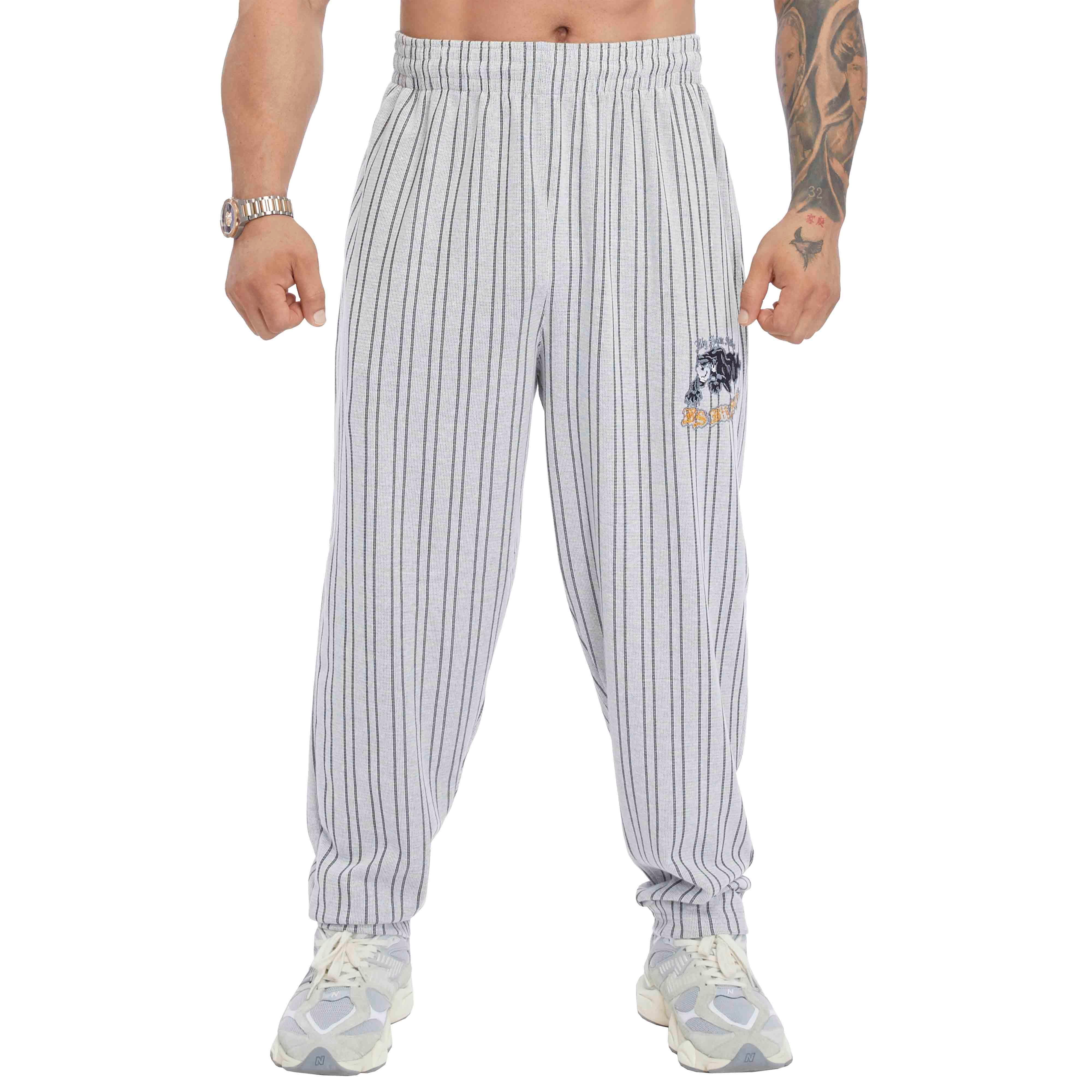 Men's Loose Fit Cotton Sweatpants with Pockets