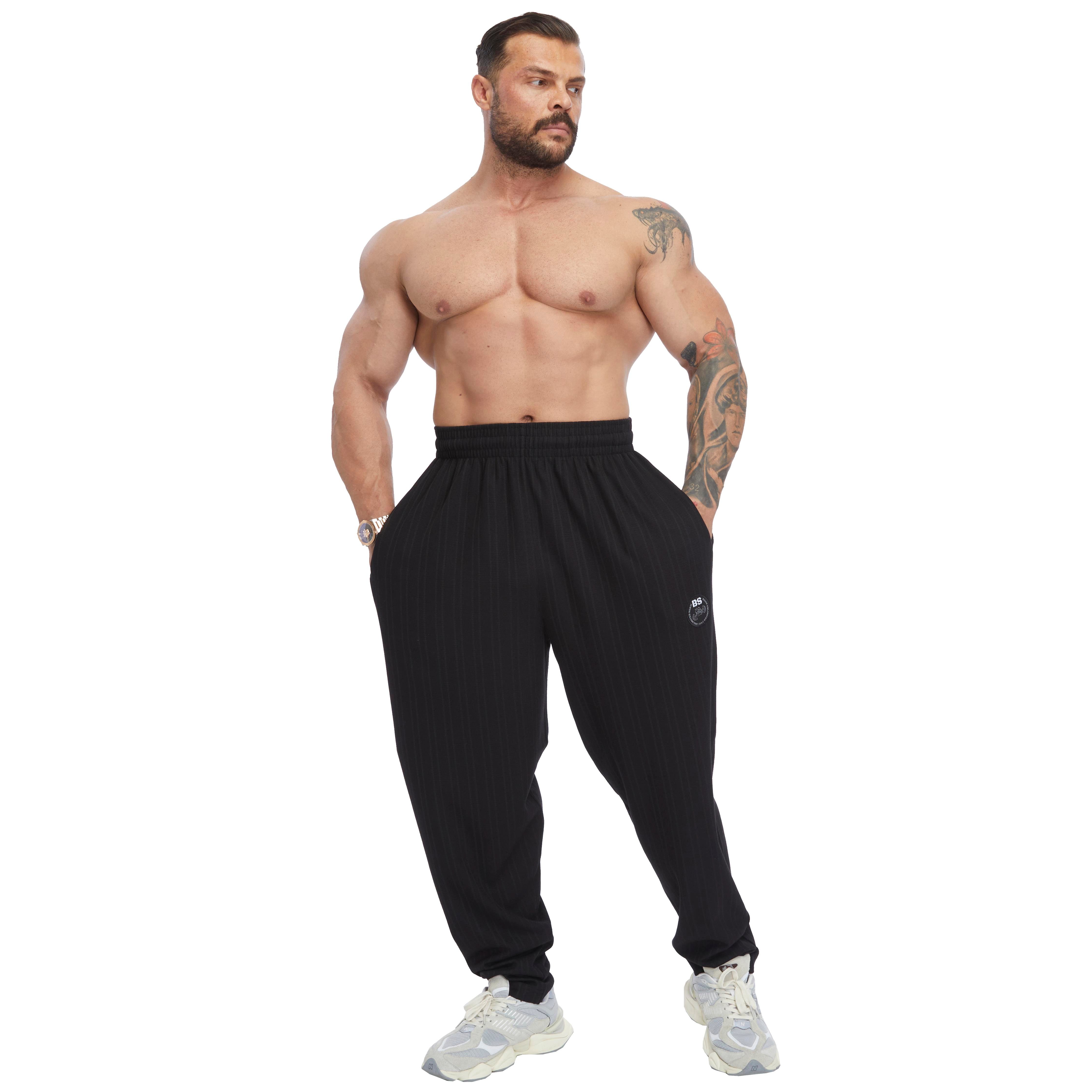 Men's Loose Fit Cotton Sweatpants with Pockets