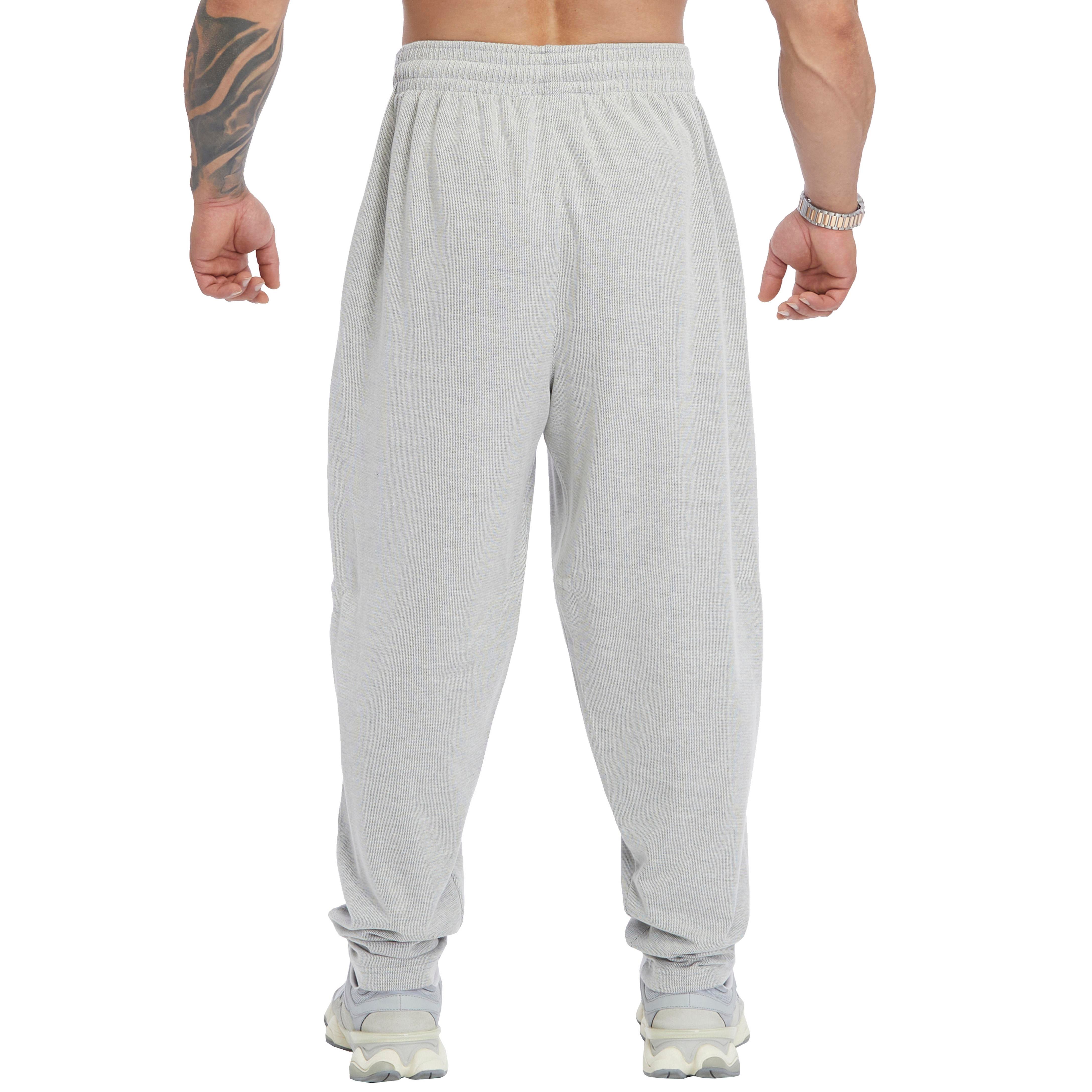 Men's Loose Fit Cotton Sweatpants with Pockets