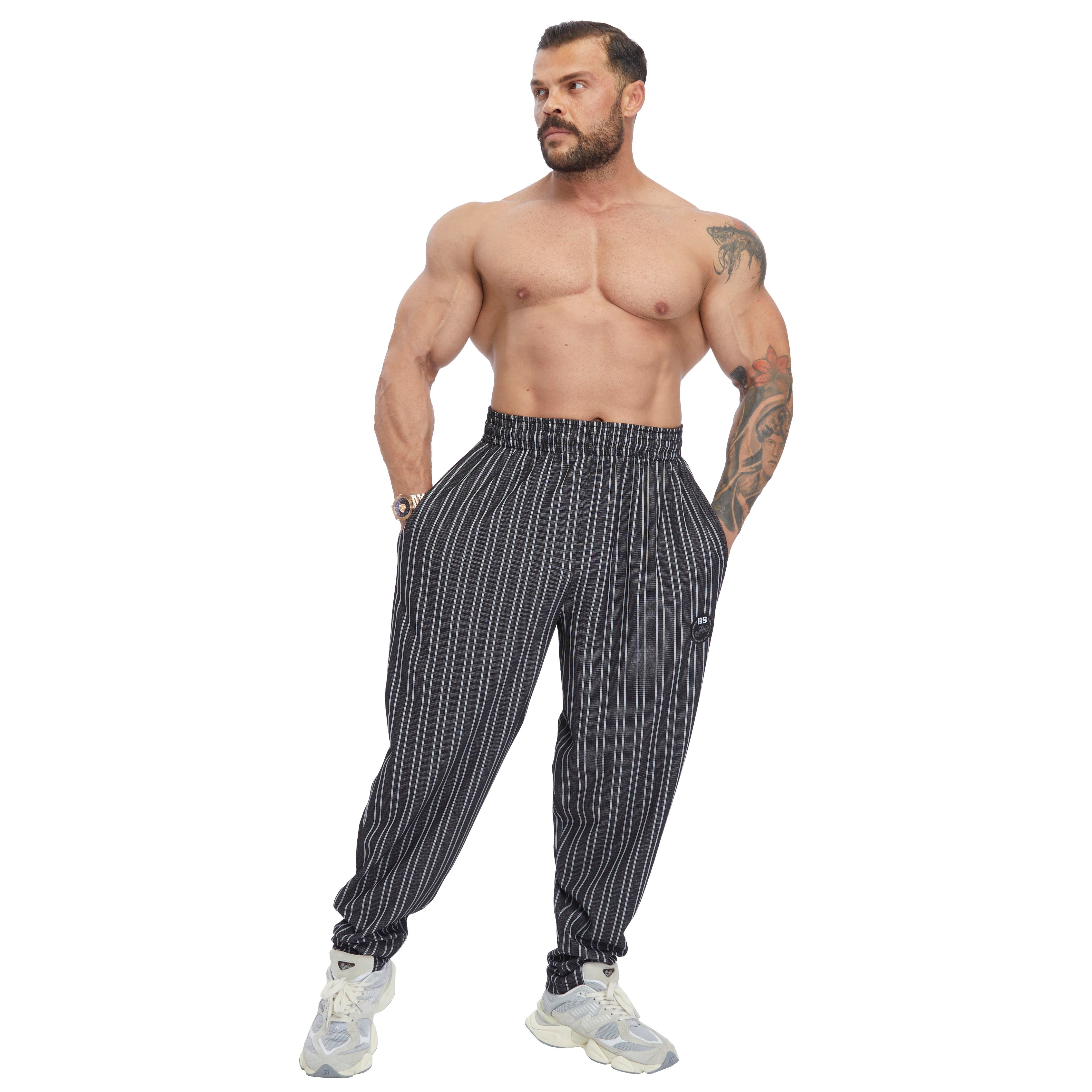 Men's Loose Fit Cotton Sweatpants with Pockets