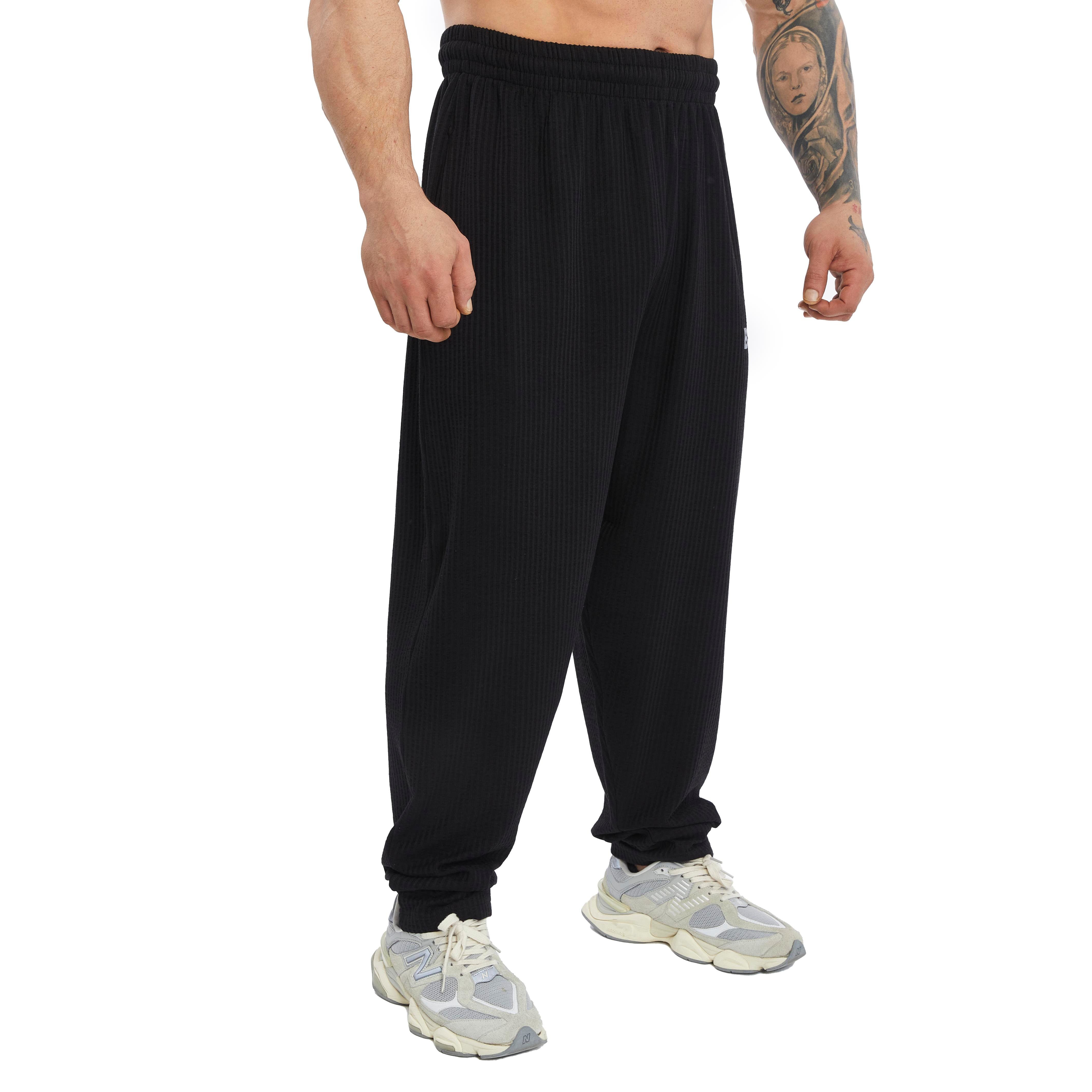 Men's Loose Fit Cotton Sweatpants with Pockets