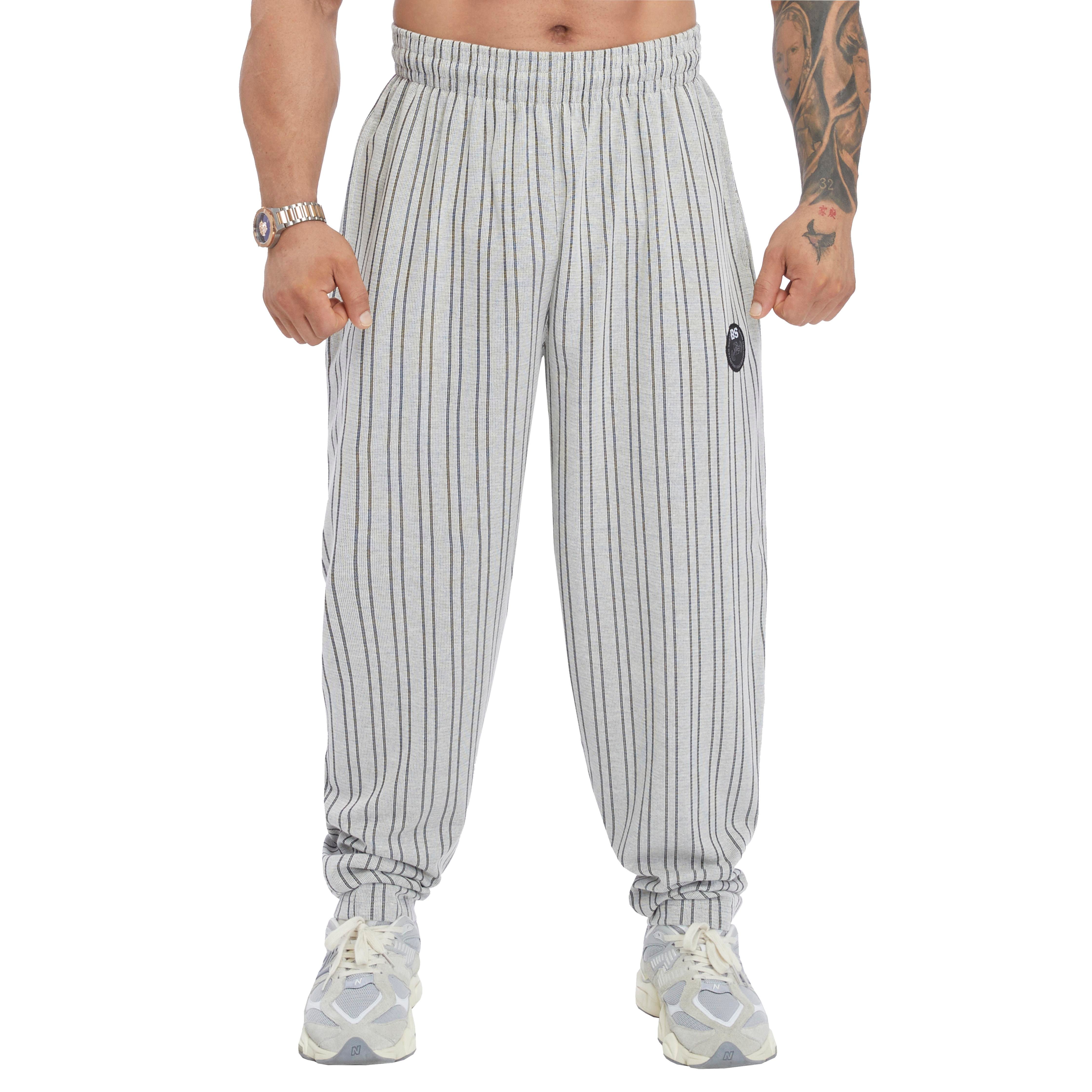 Men's Loose Fit Cotton Sweatpants with Pockets