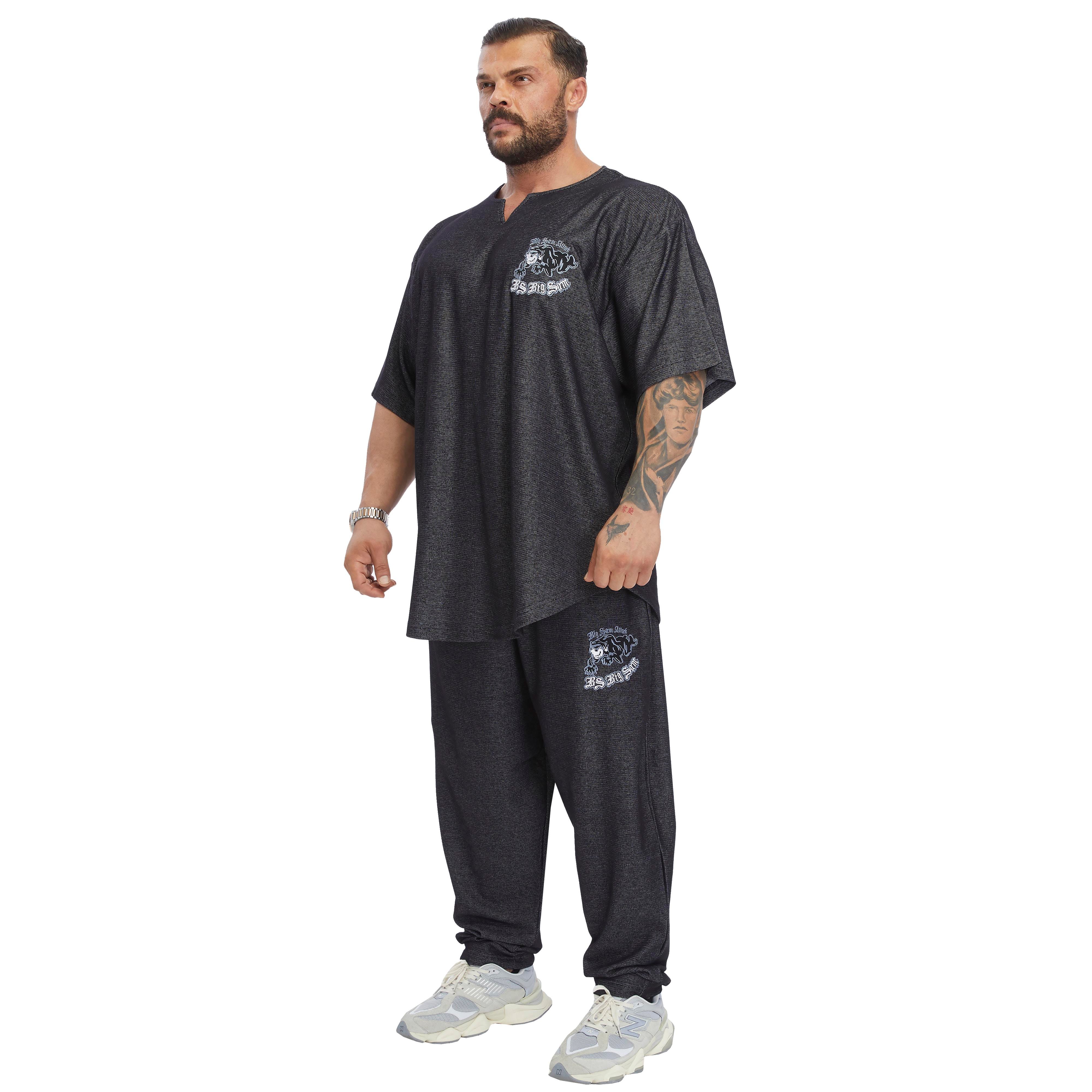 Men's Loose Fit Cotton Sweatpants with Pockets