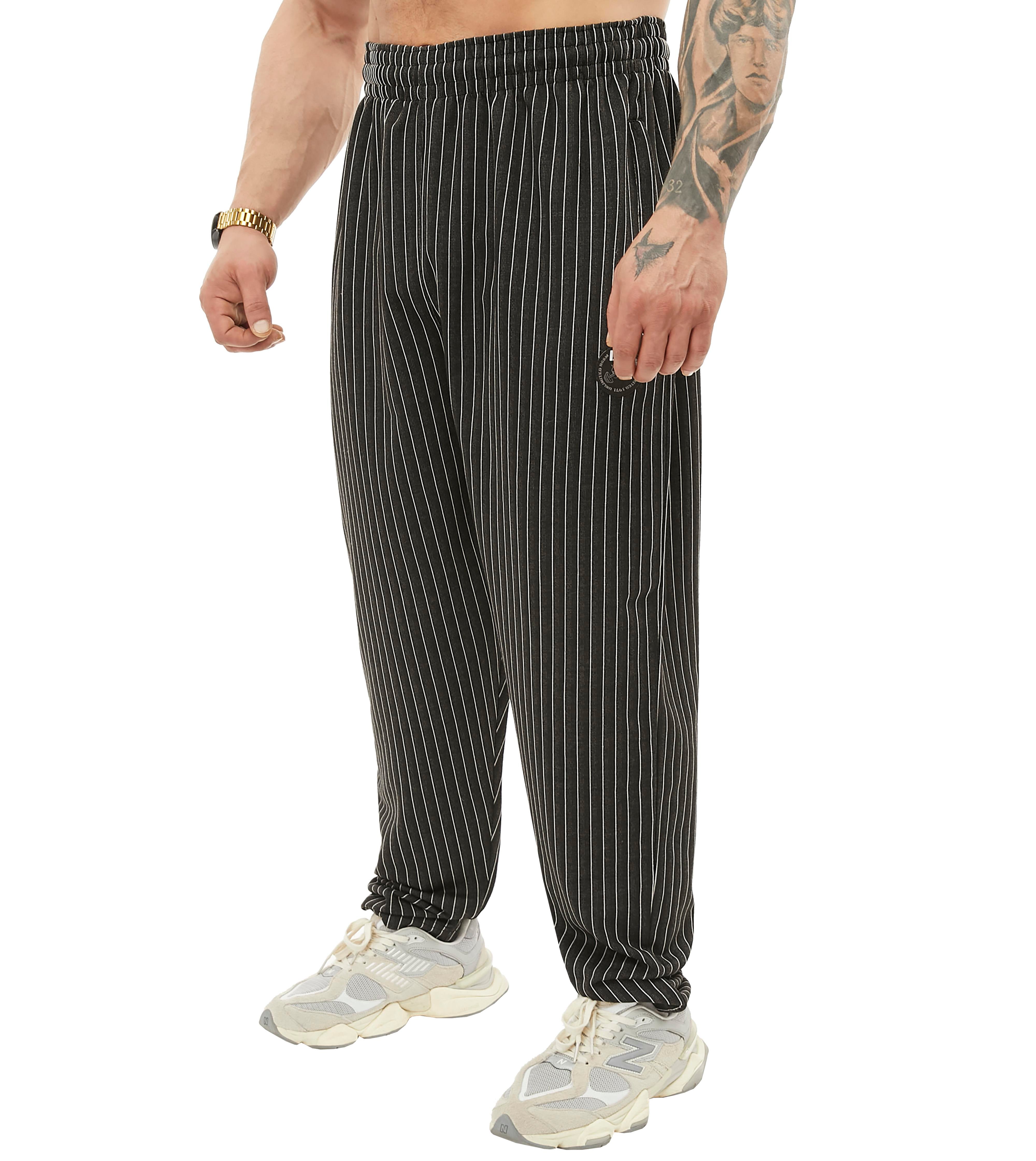 Men's Loose Fit Gym Sweatpants with Zippered Pockets