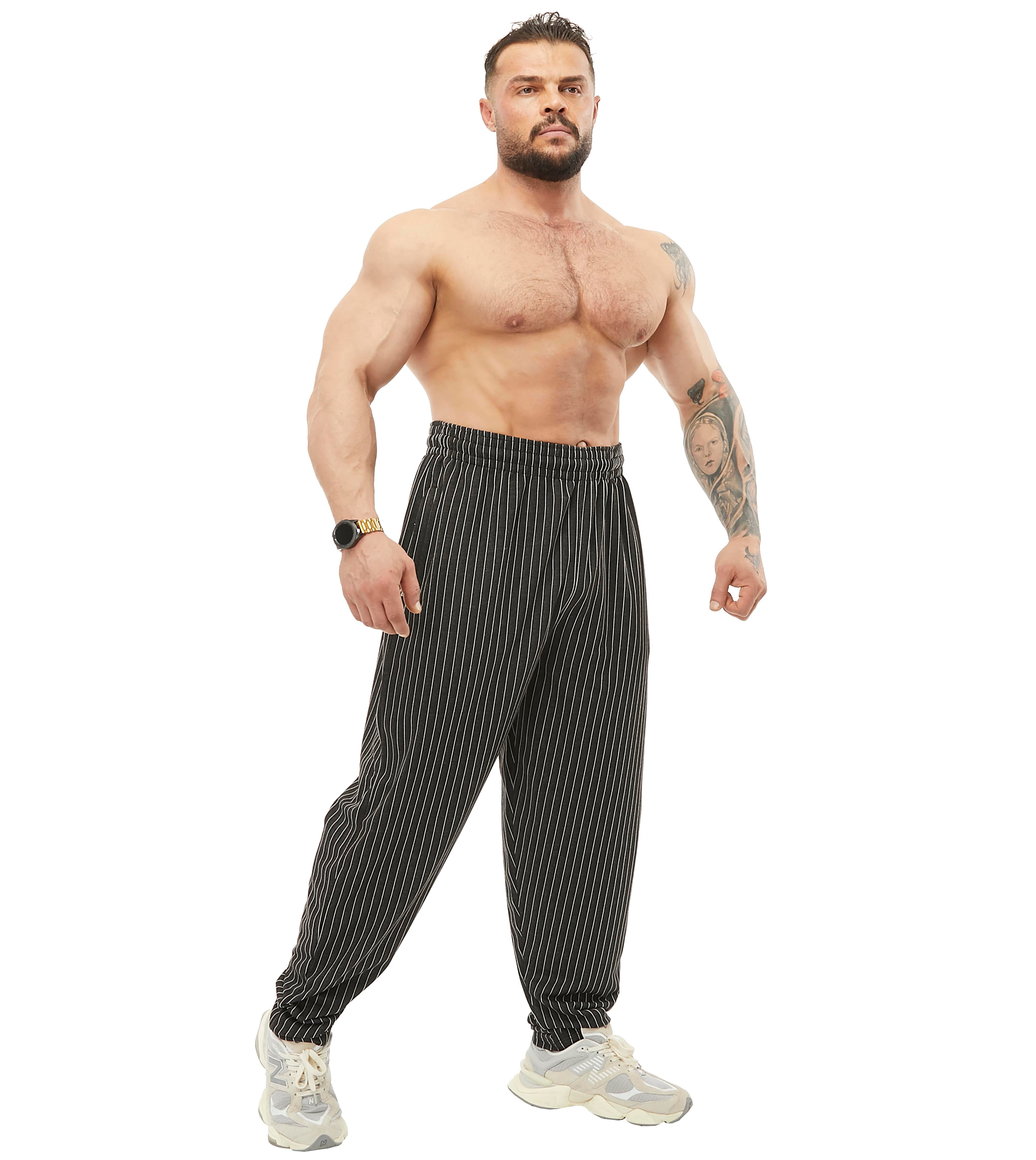 Men's Loose Fit Gym Sweatpants with Zippered Pockets