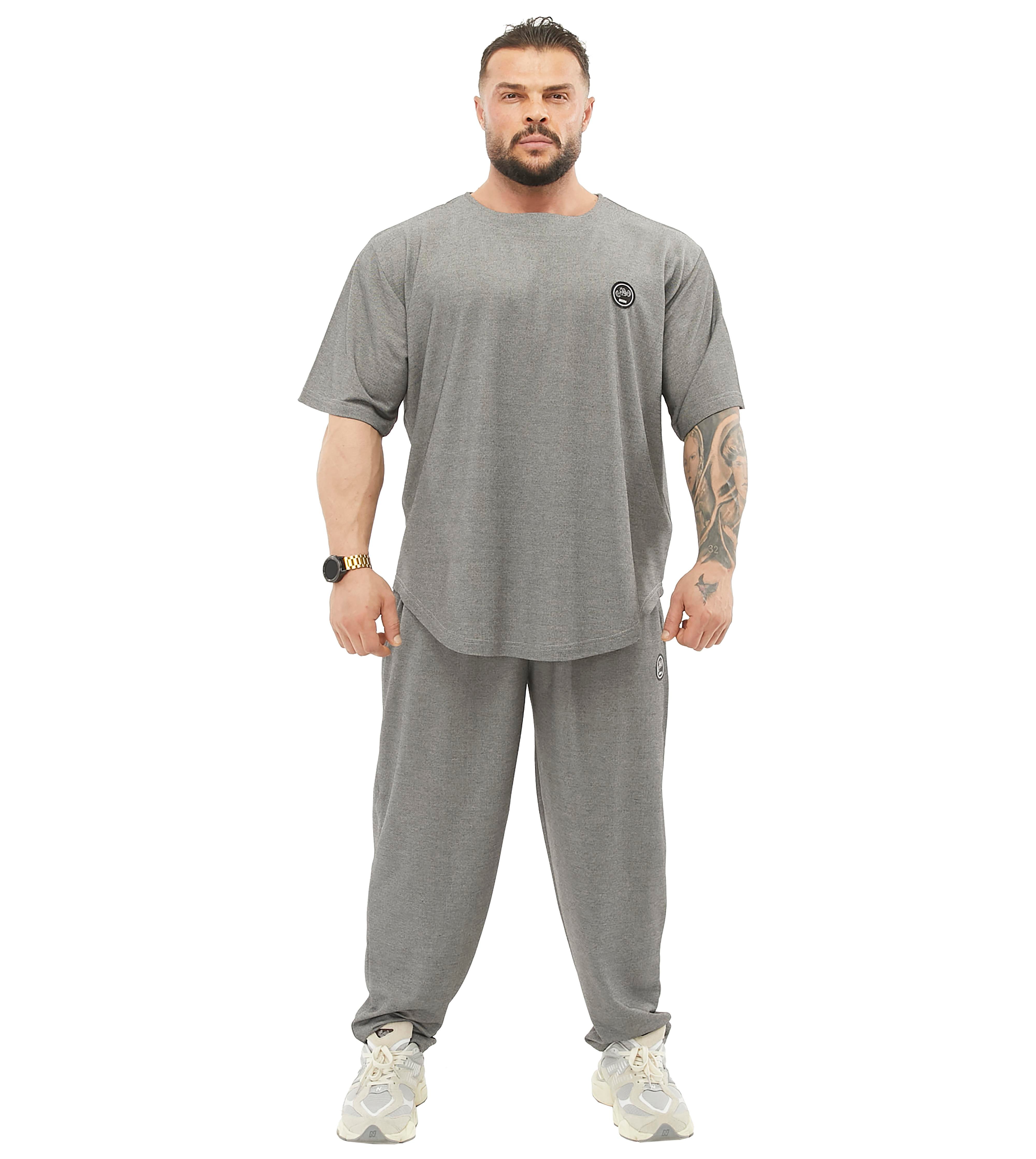Men's Loose Fit Gym Sweatpants with Zippered Pockets