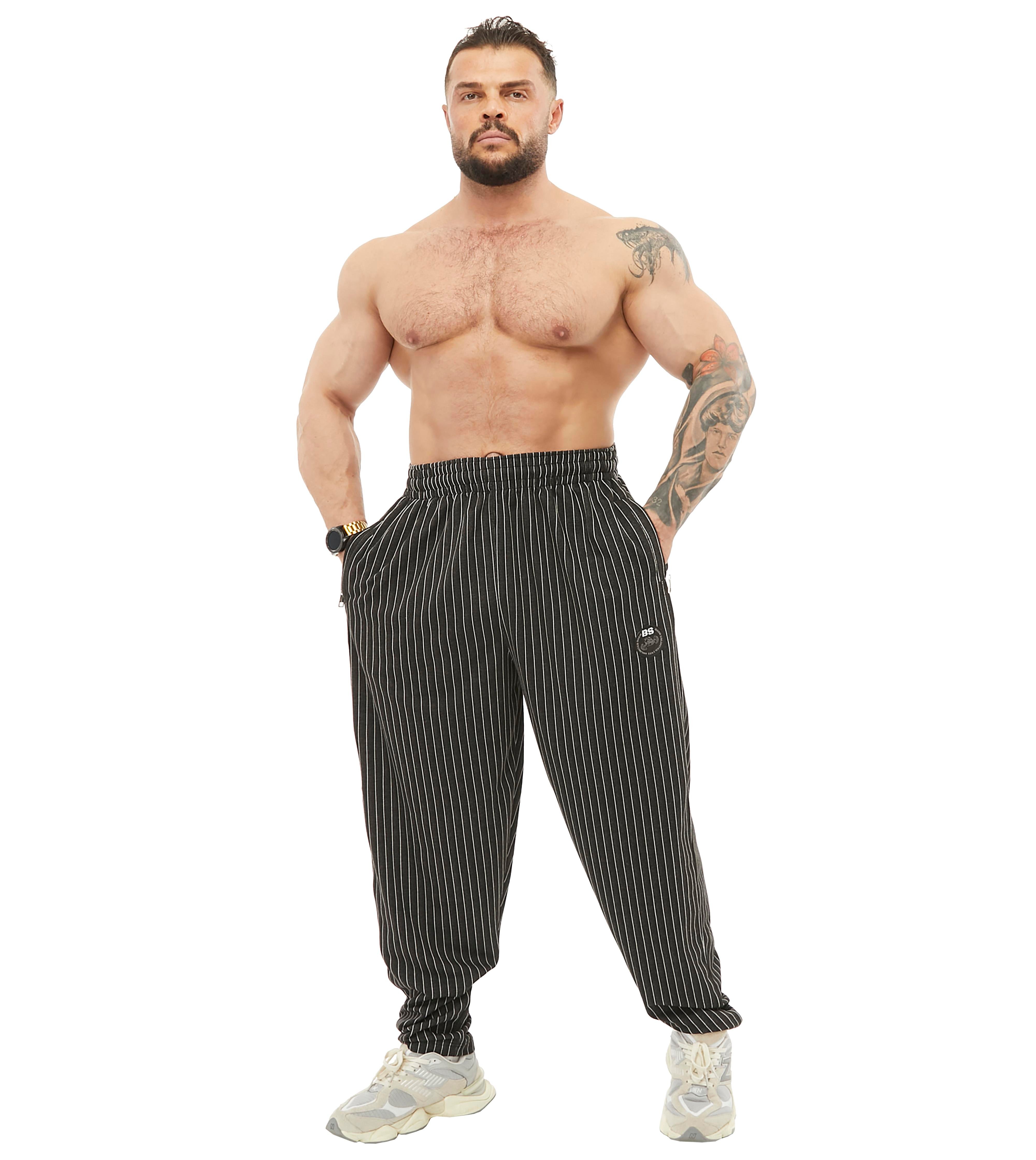 Men's Loose Fit Gym Sweatpants with Zippered Pockets