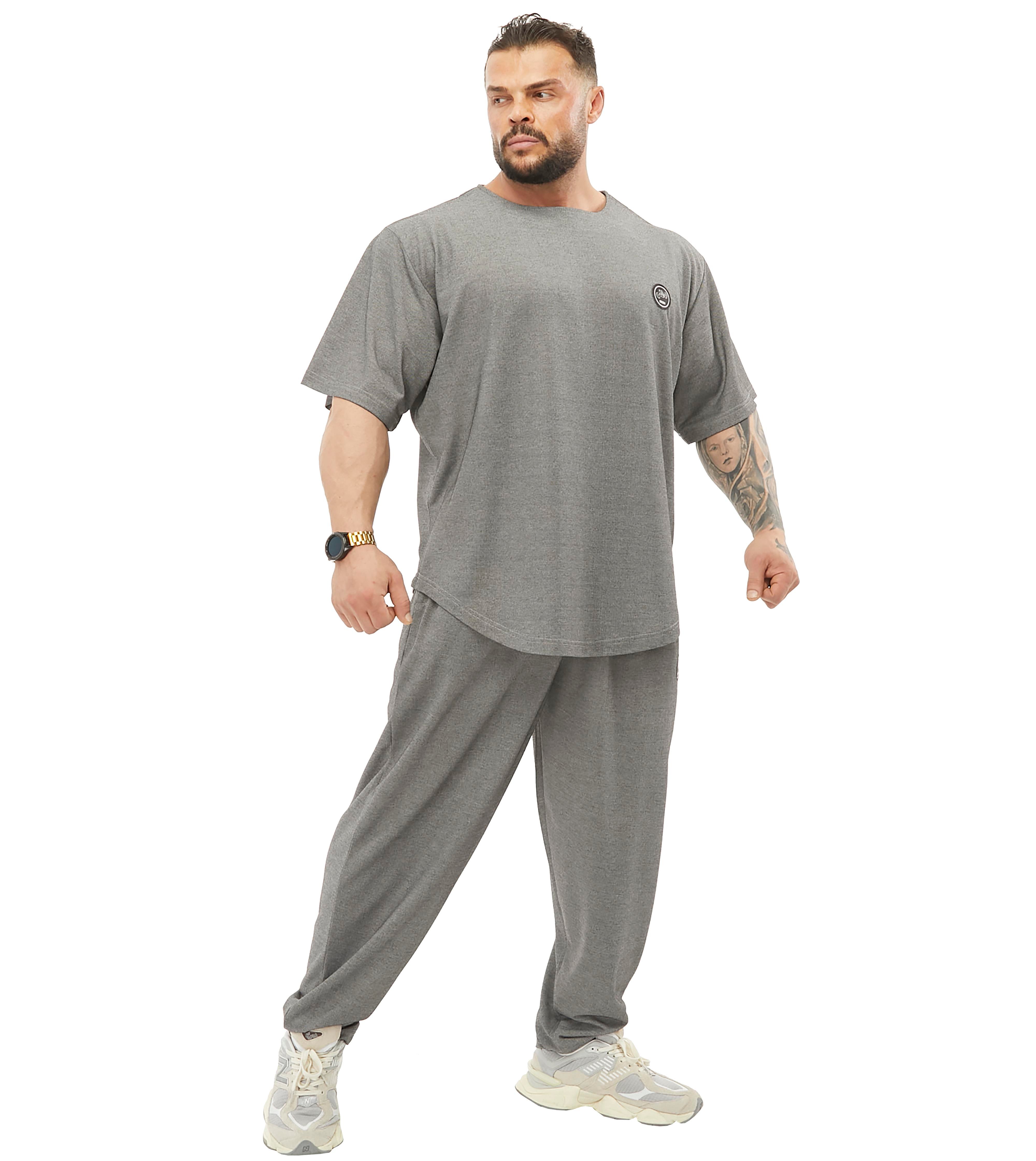 Men's Loose Fit Gym Sweatpants with Zippered Pockets