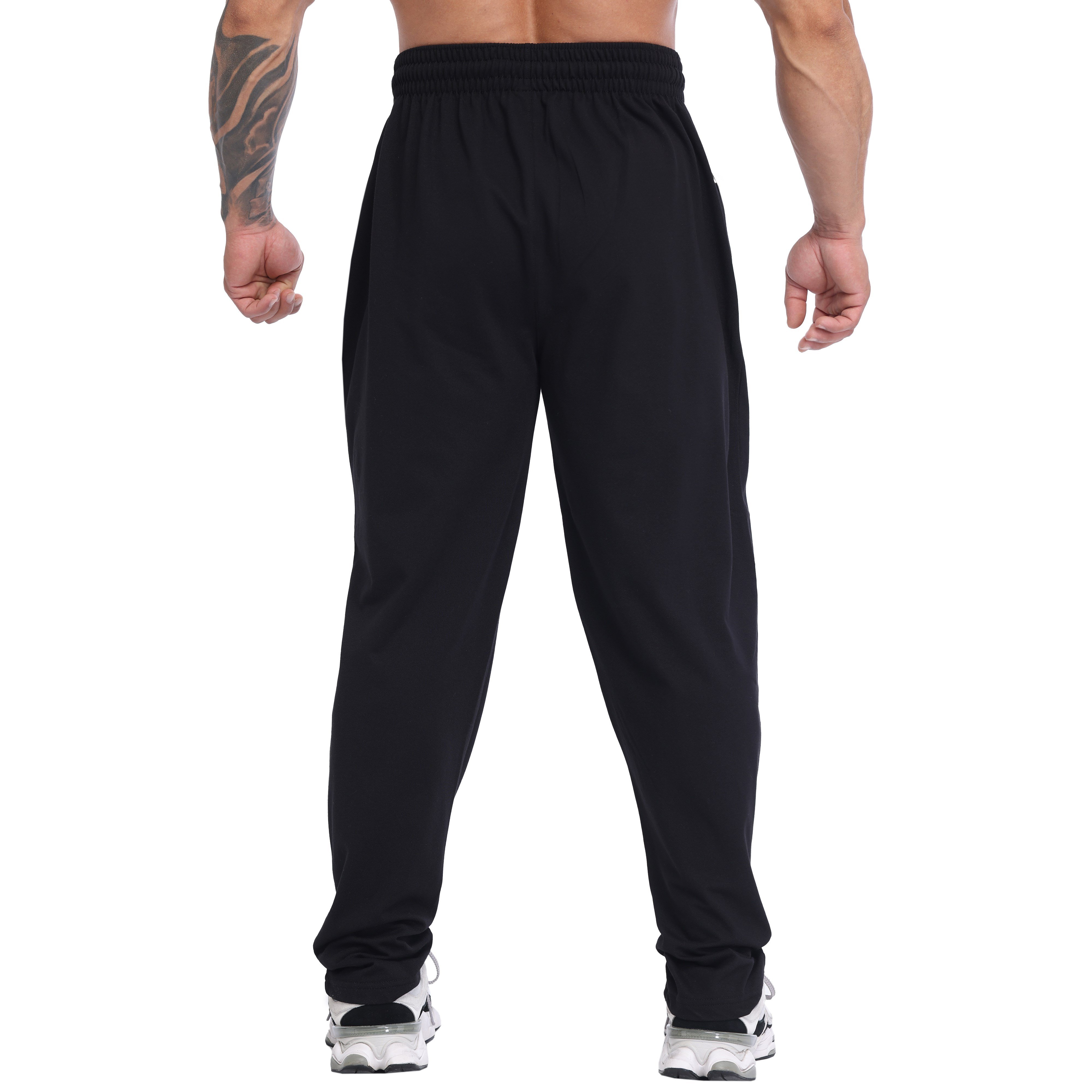 Men's Loose-Fit Lightweight Sweatpants with Zipper Pockets