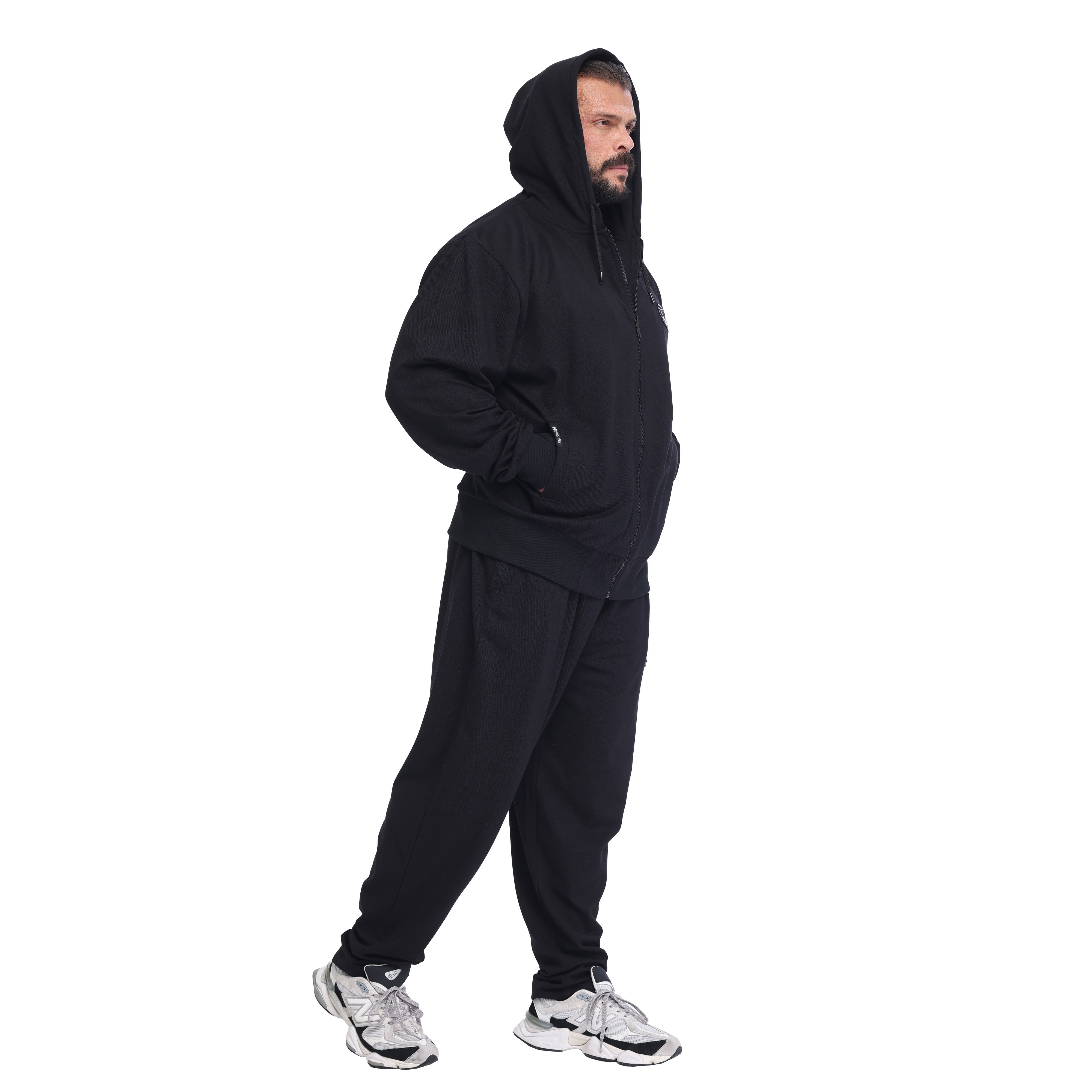 Men's Loose-Fit Lightweight Sweatpants with Zipper Pockets