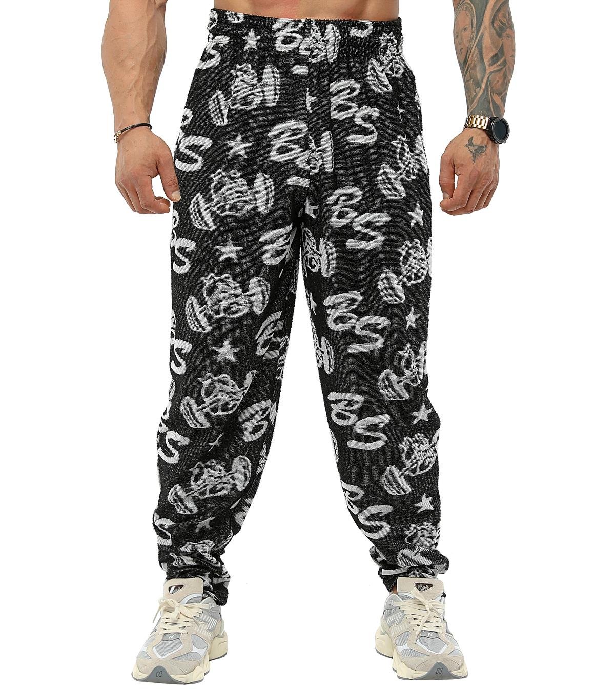 Men's Loose Fit Logo Design Towel Swetpants