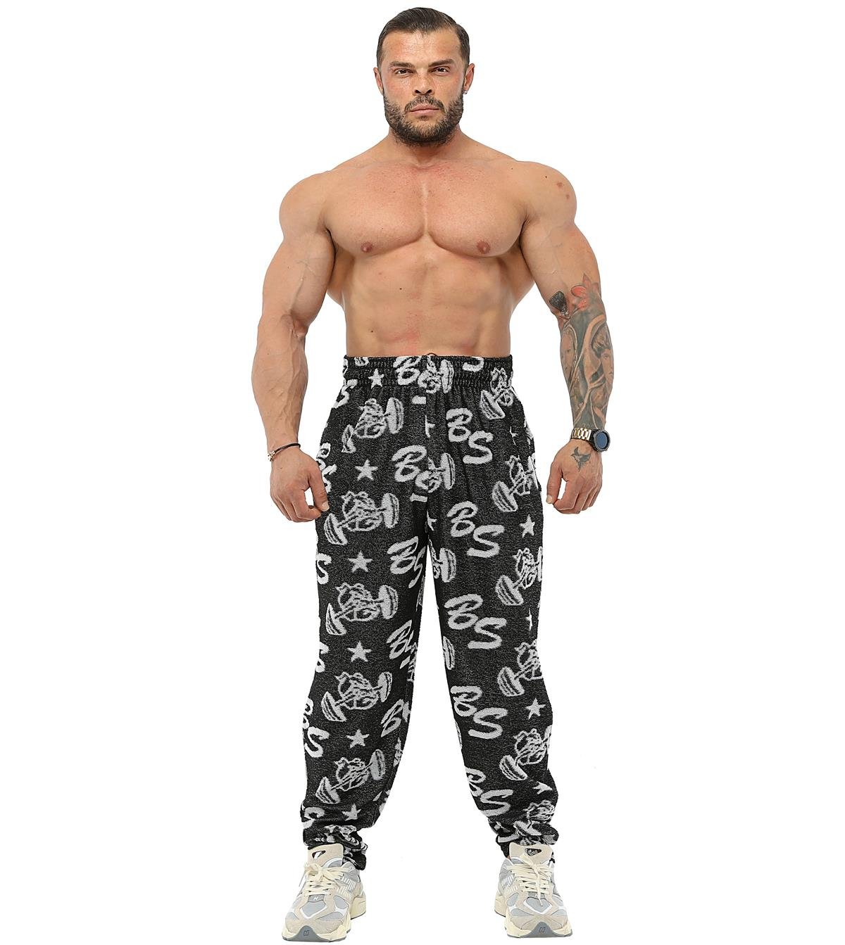 Men's Loose Fit Logo Design Towel Swetpants