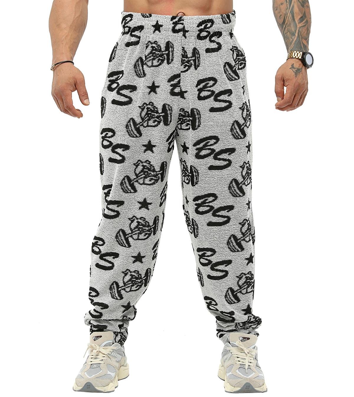 Men's Loose Fit Logo Design Towel Swetpants