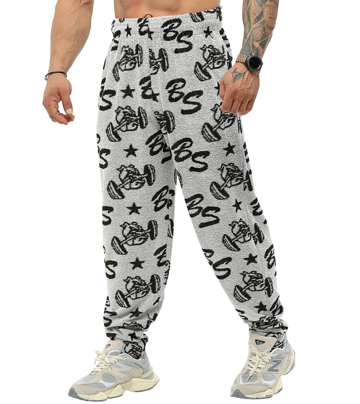 Men's Loose Fit Logo Design Towel Swetpants