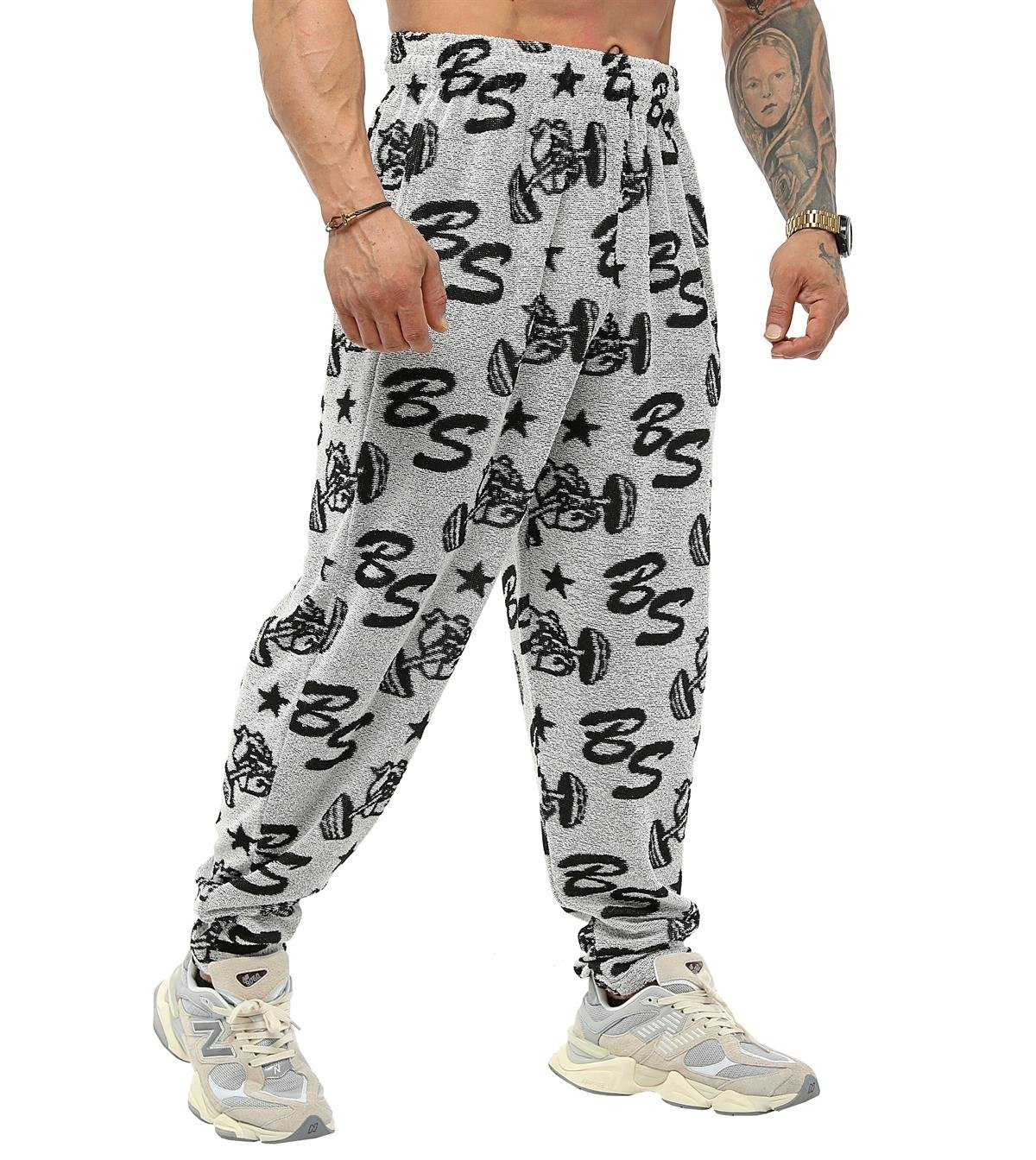 Men's Loose Fit Logo Design Towel Swetpants
