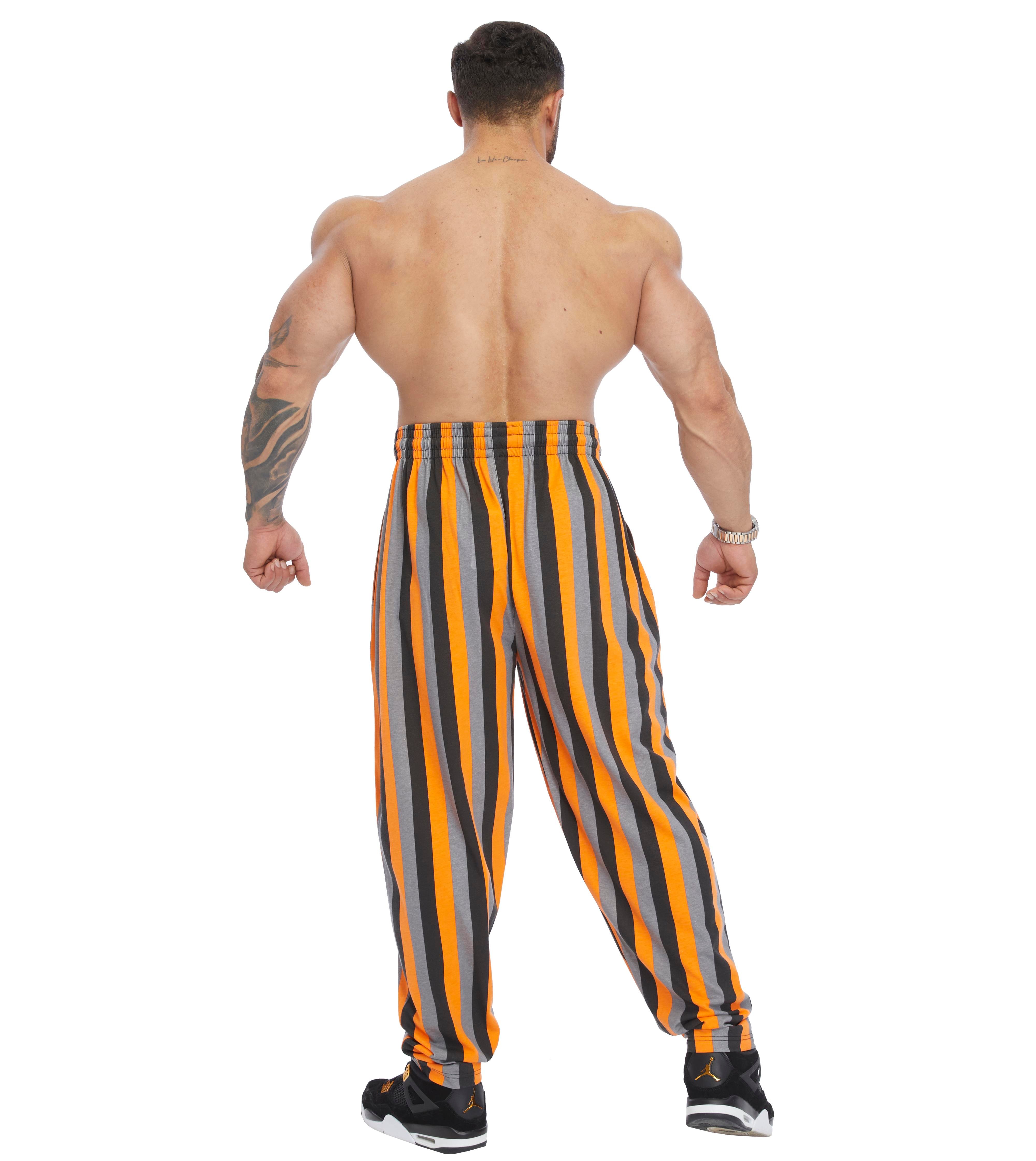 Men's Loose Fit Striped Cotton Sweatpants
