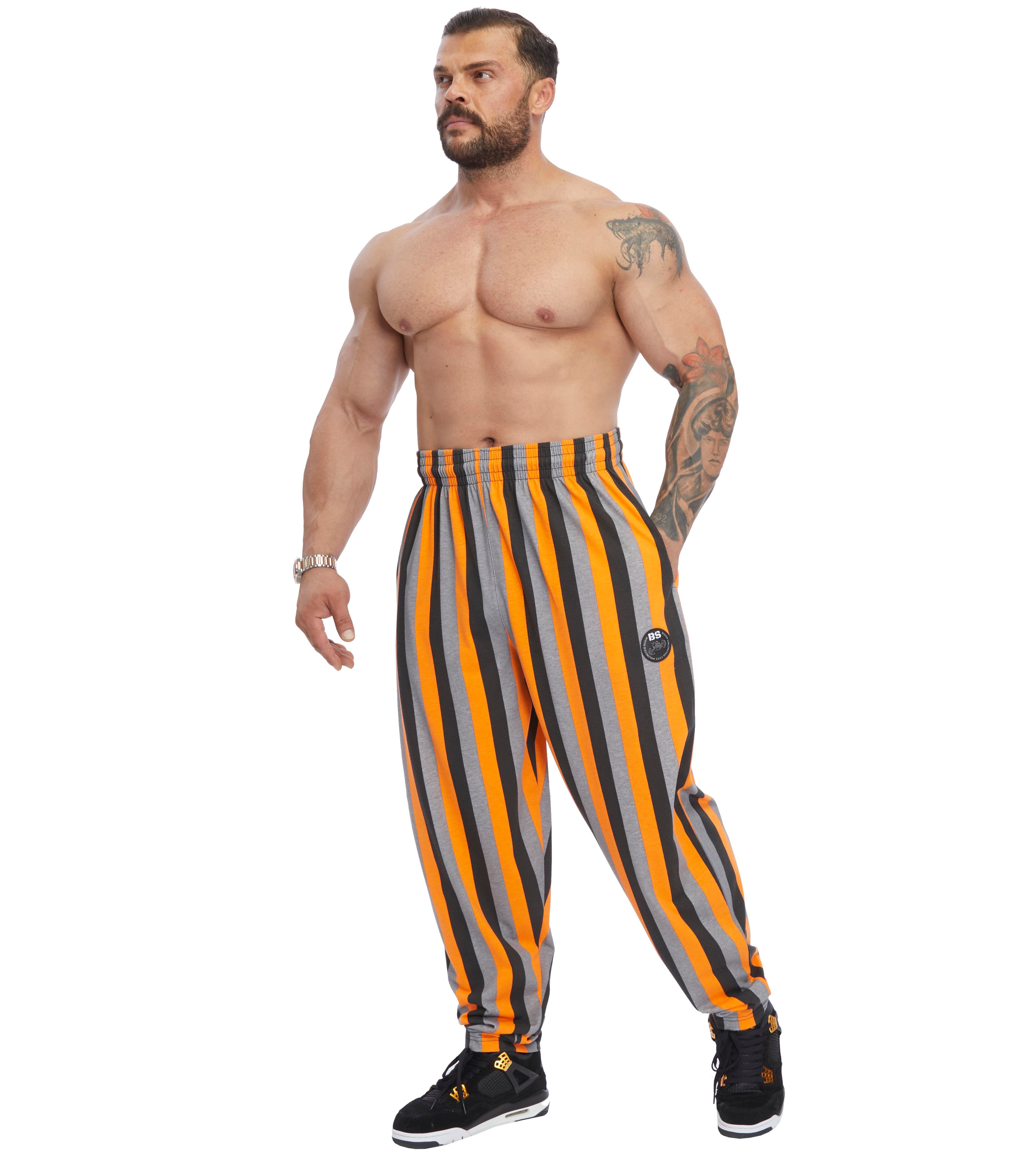 Men's Loose Fit Striped Cotton Sweatpants