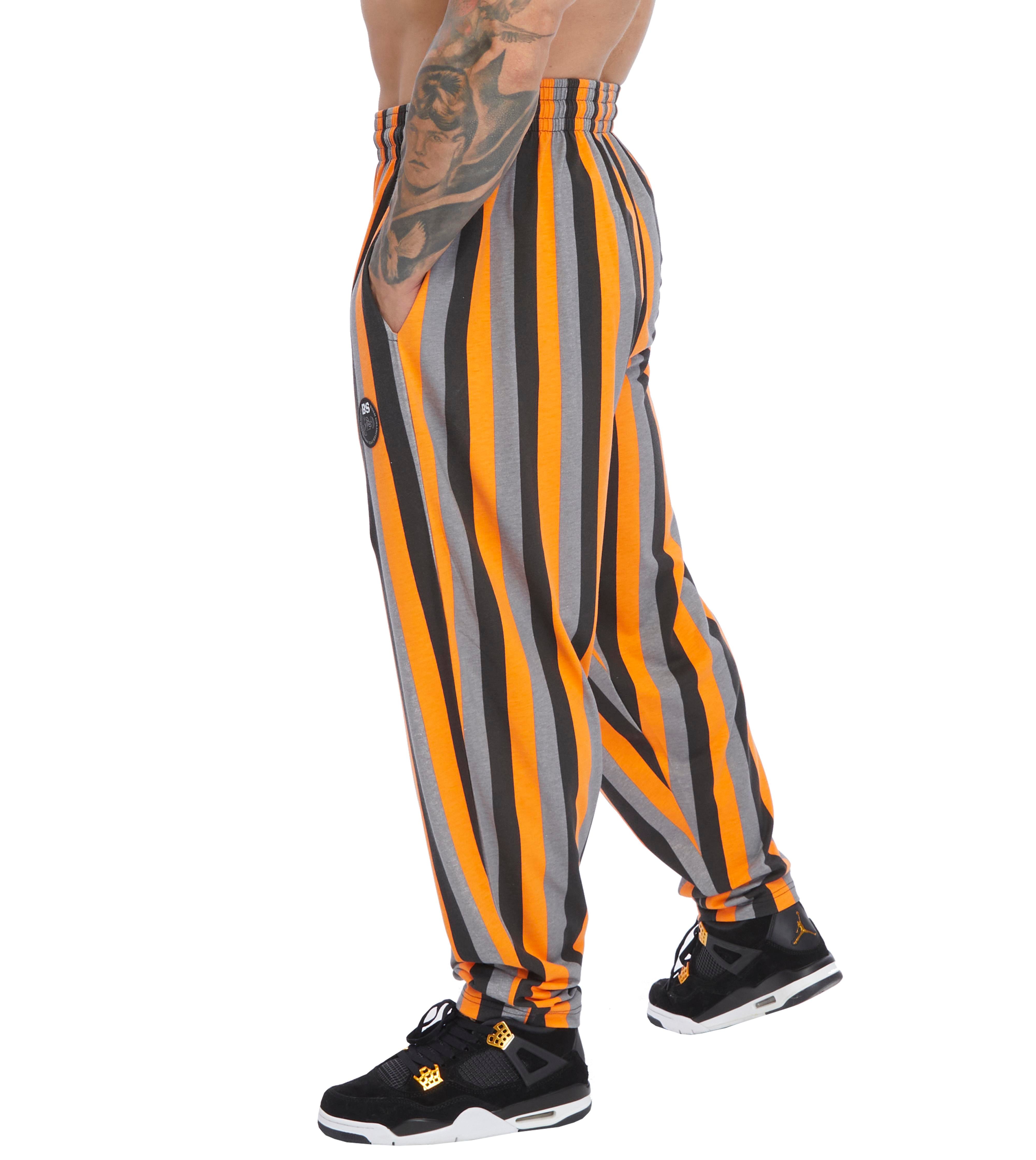 Men's Loose Fit Striped Cotton Sweatpants