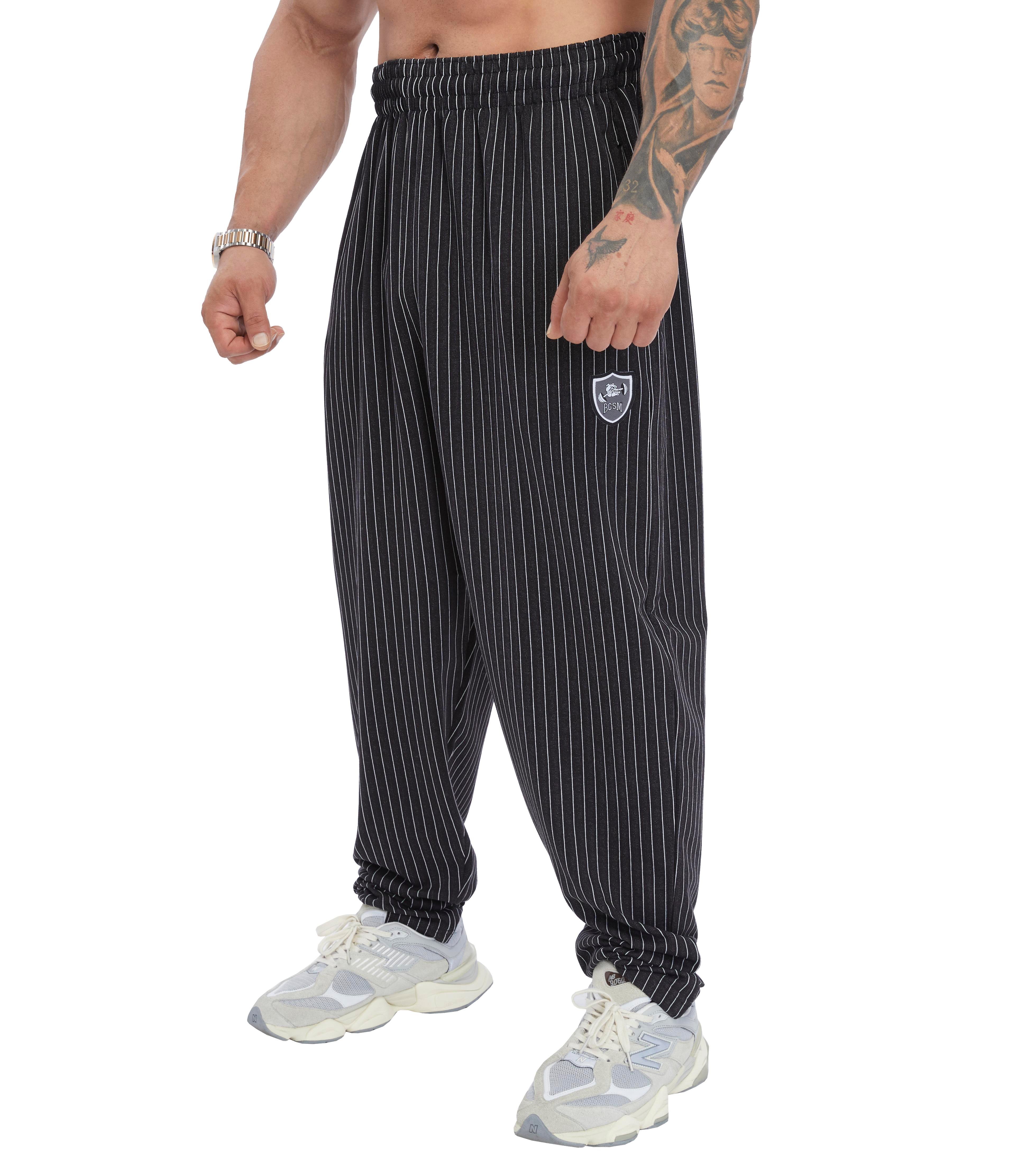 Men's Loose Fit Striped Summer Sweatpants