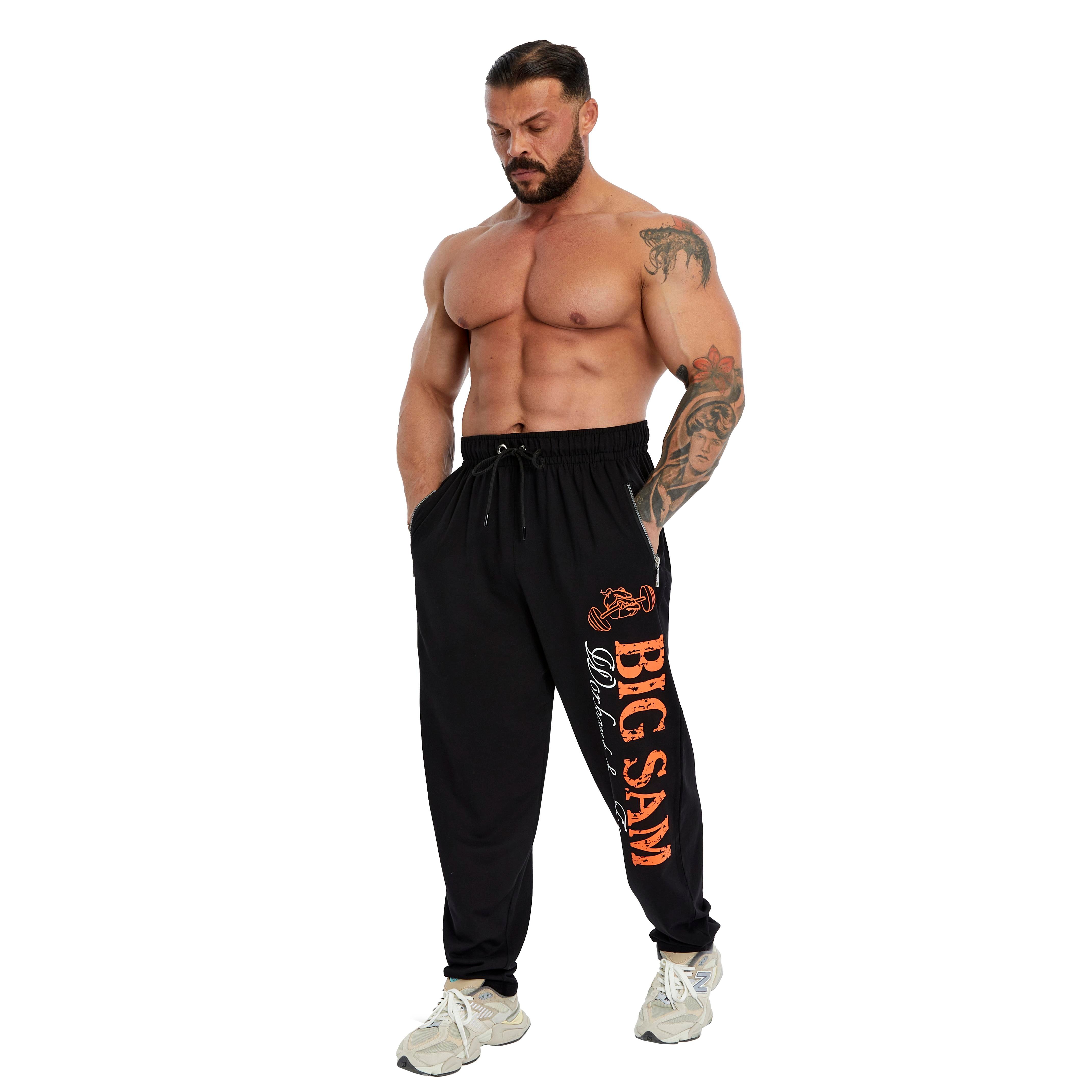 Men's Loose Fit Sweatpants with Zippered Pockets