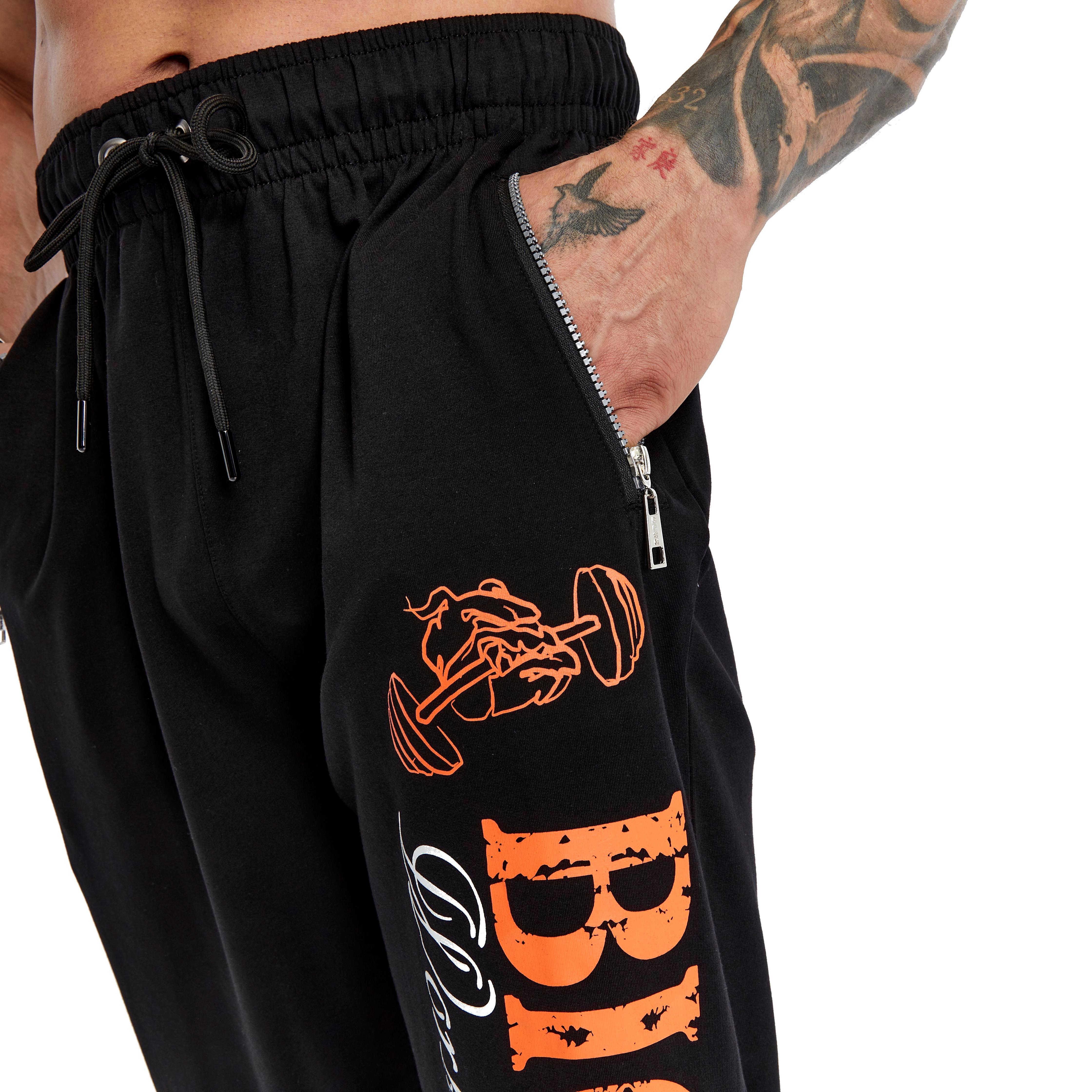 Men's Loose Fit Sweatpants with Zippered Pockets