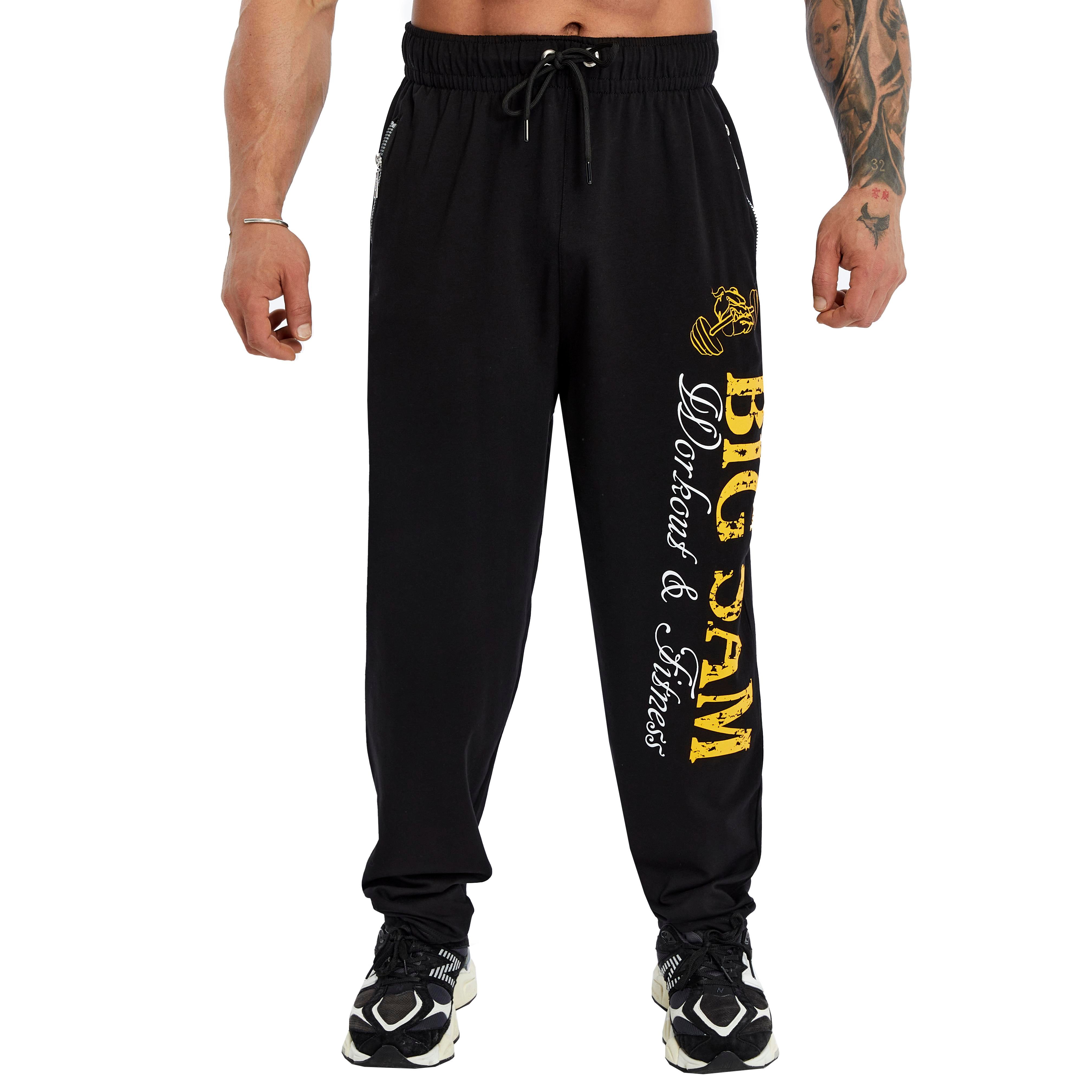 Men's Loose Fit Sweatpants with Zippered Pockets