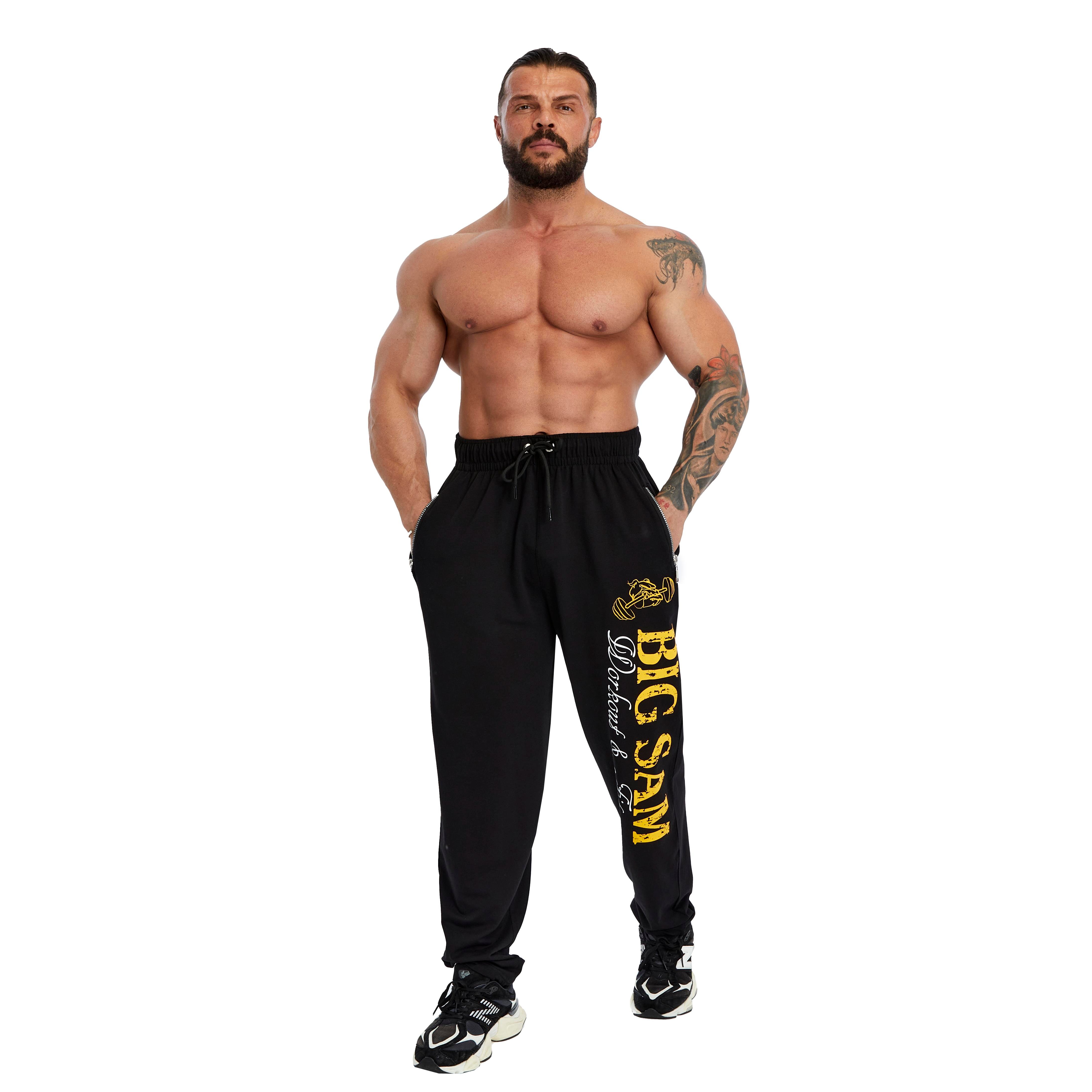 Men's Loose Fit Sweatpants with Zippered Pockets