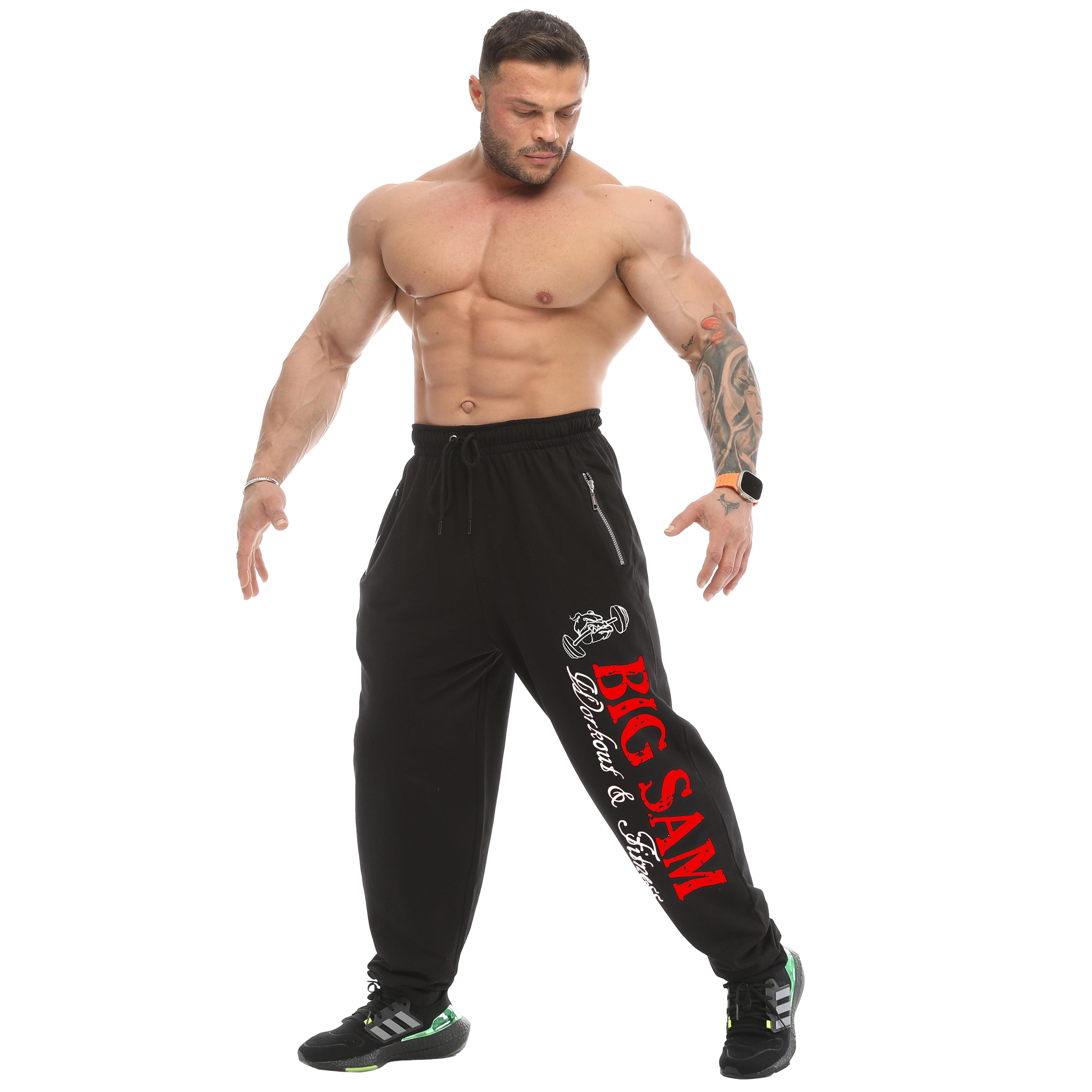 Men's Loose Fit Sweatpants with Zippered Pockets