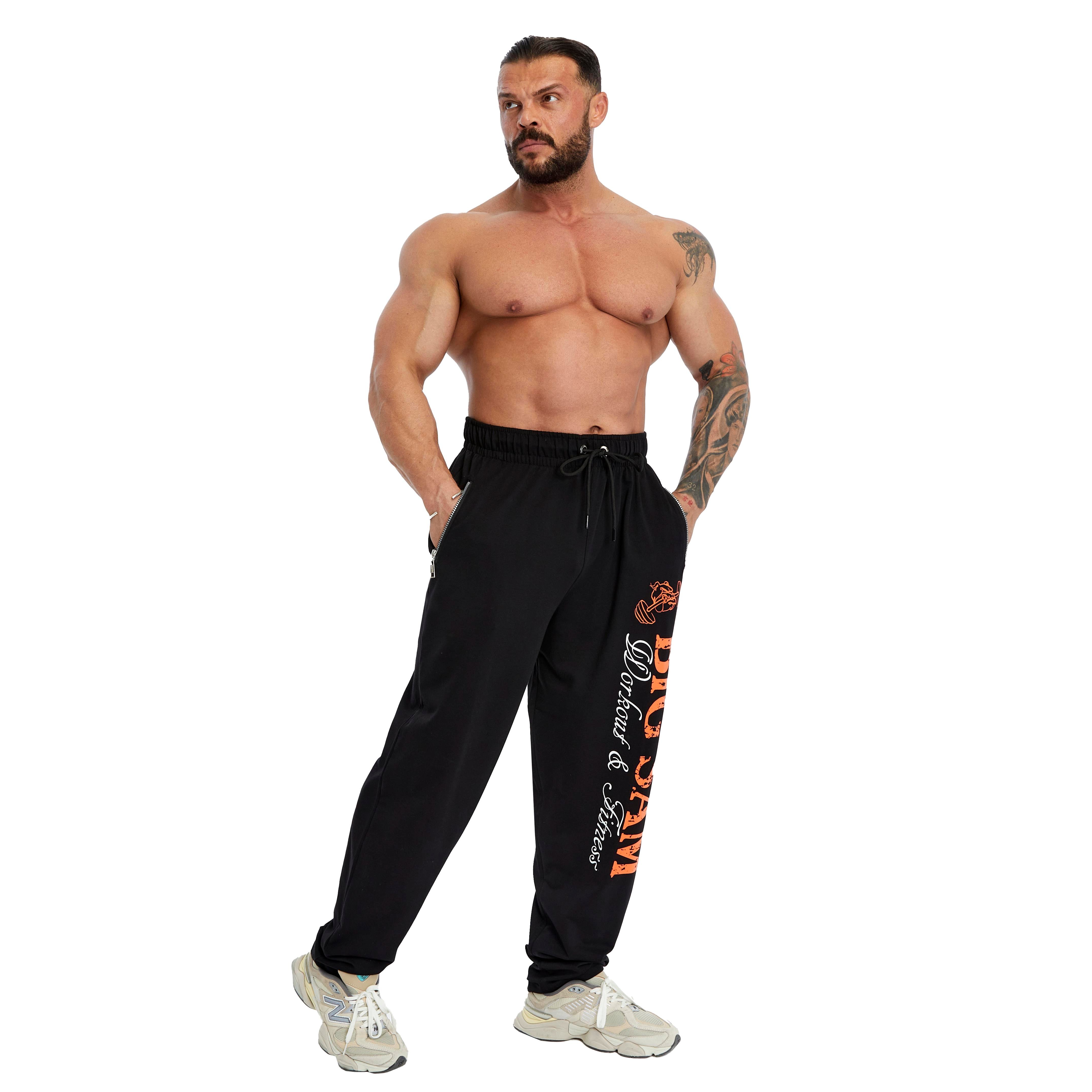 Men's Loose Fit Sweatpants with Zippered Pockets