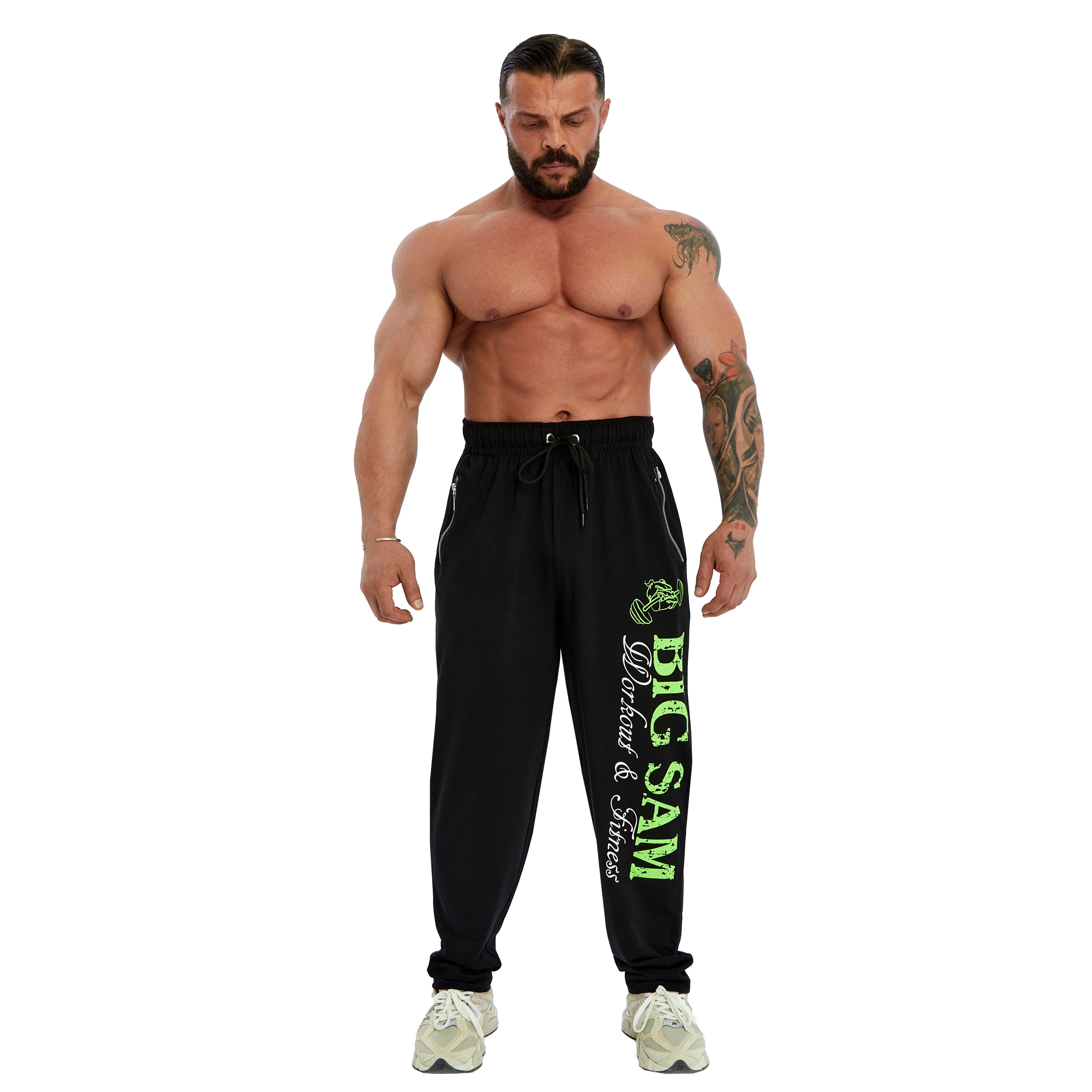 Men's Loose Fit Sweatpants with Zippered Pockets