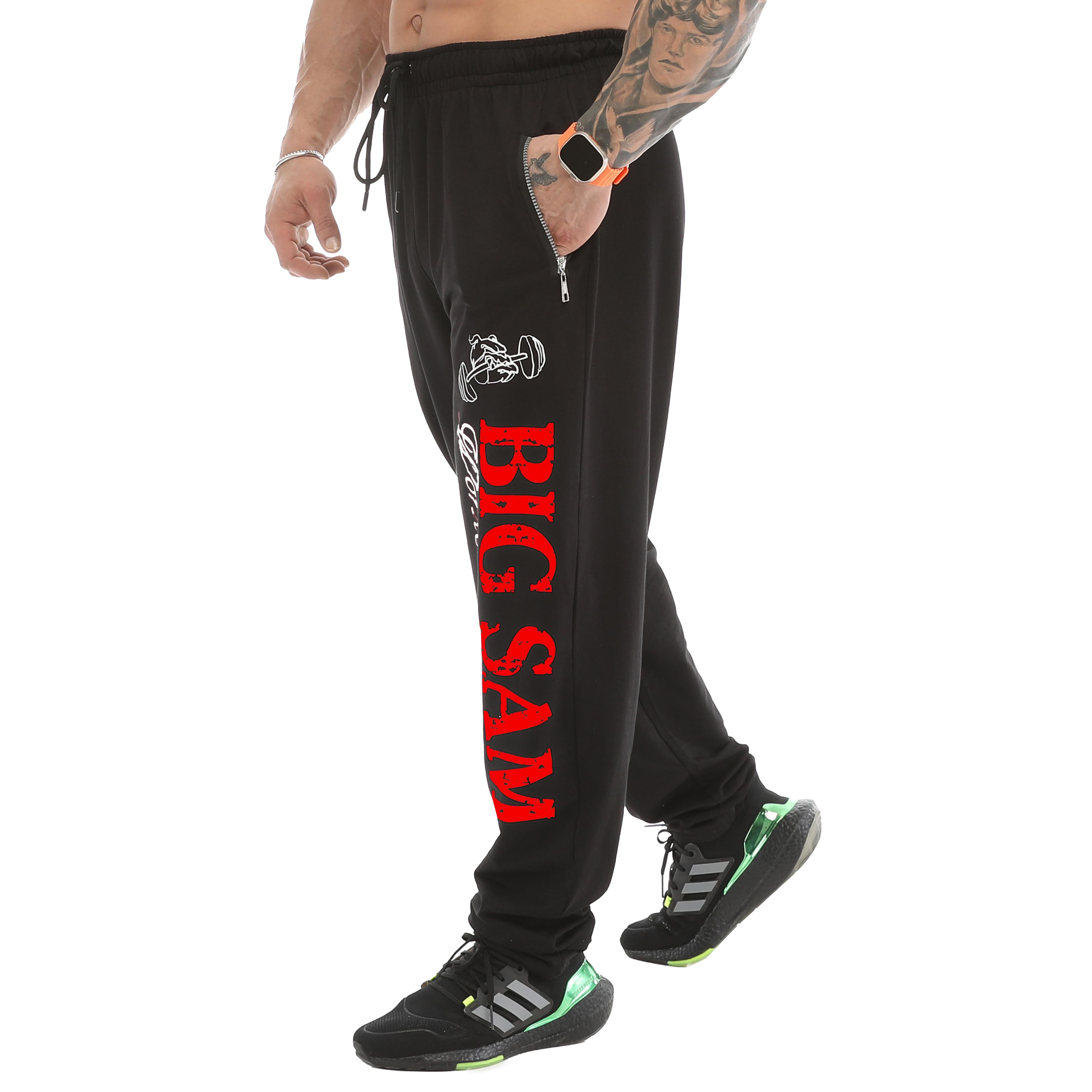 Men's Loose Fit Sweatpants with Zippered Pockets