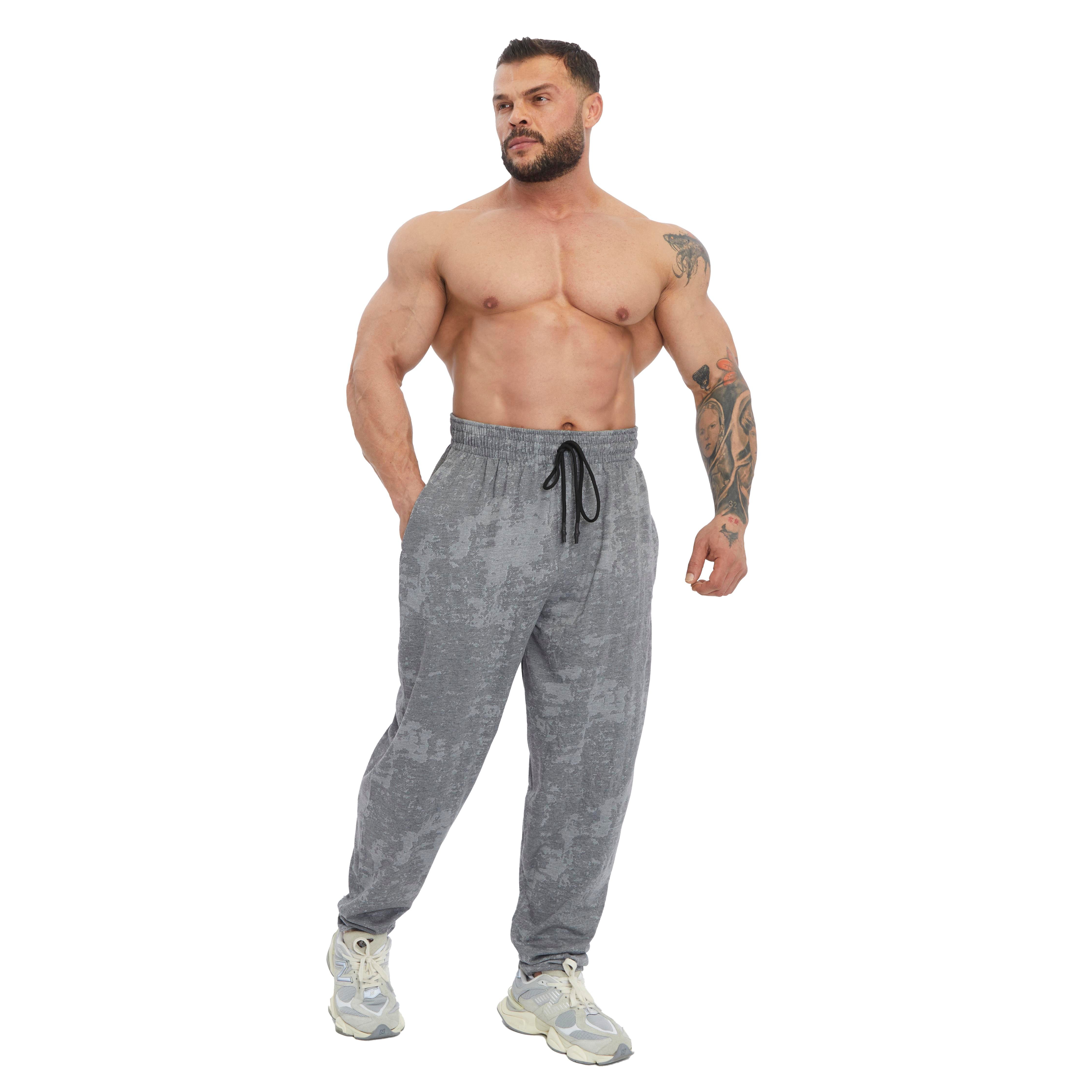 Men's Loose Fit Technical Camo Baggy Pants 