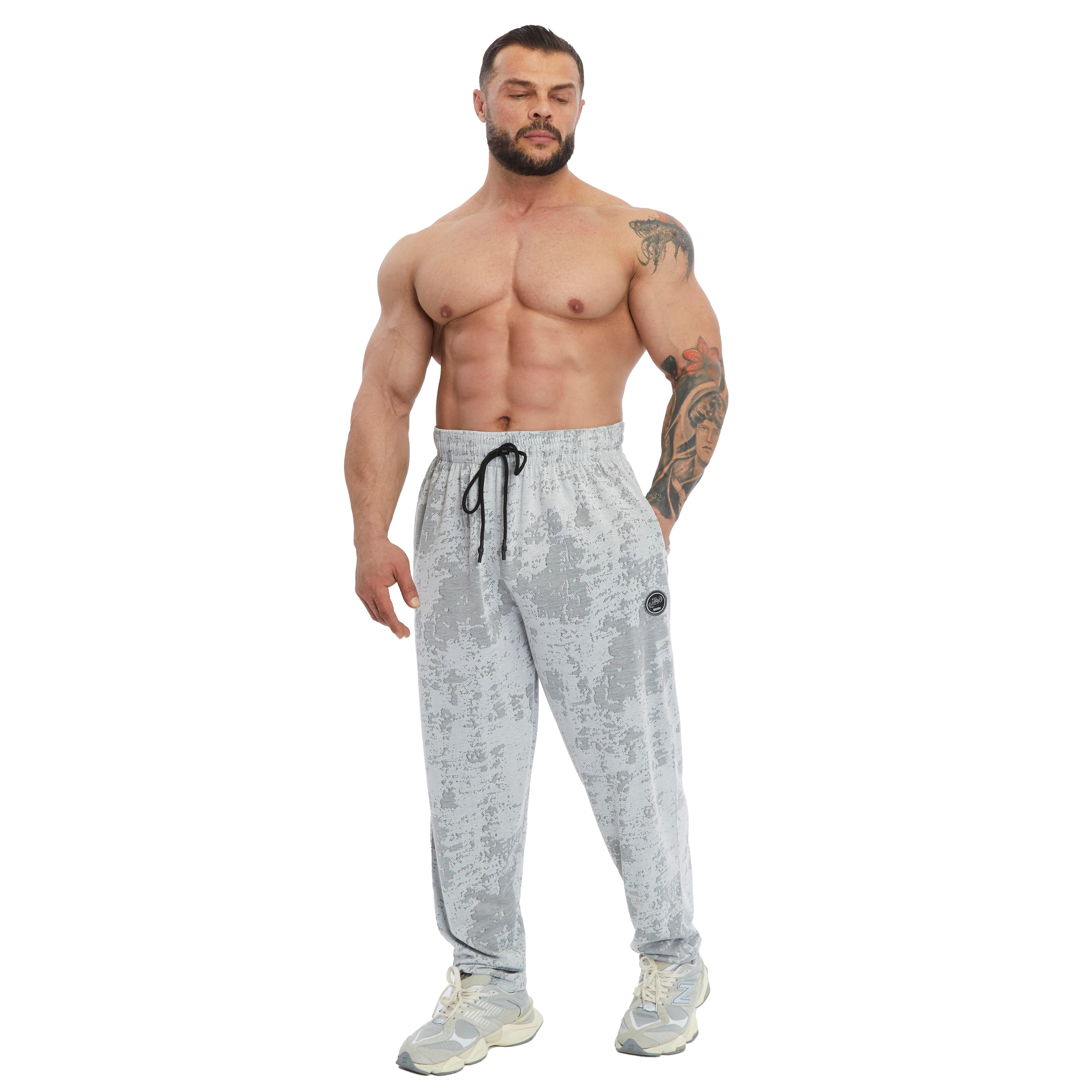Men's Loose Fit Technical Camo Baggy Pants 