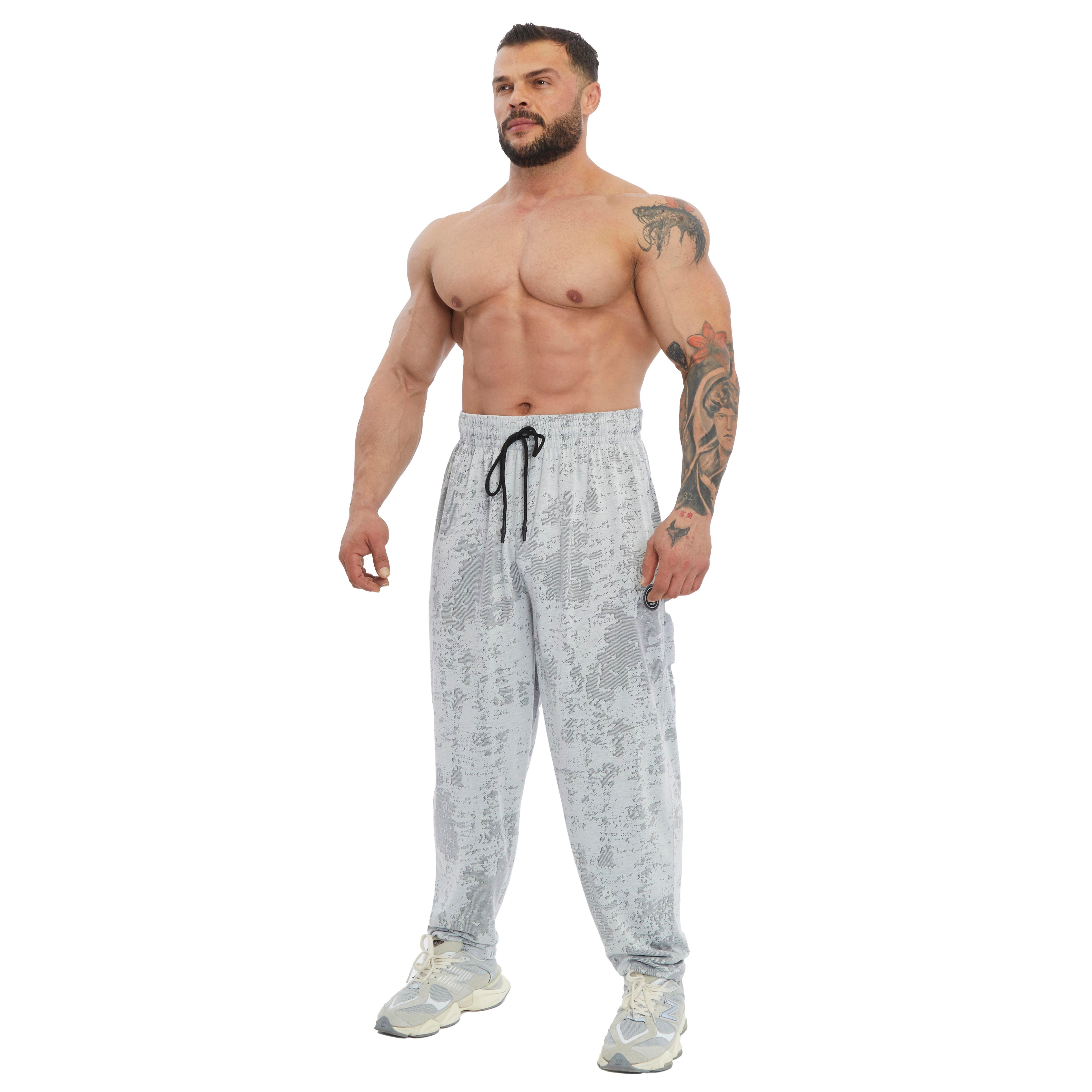 Men's Loose Fit Technical Camo Baggy Pants 