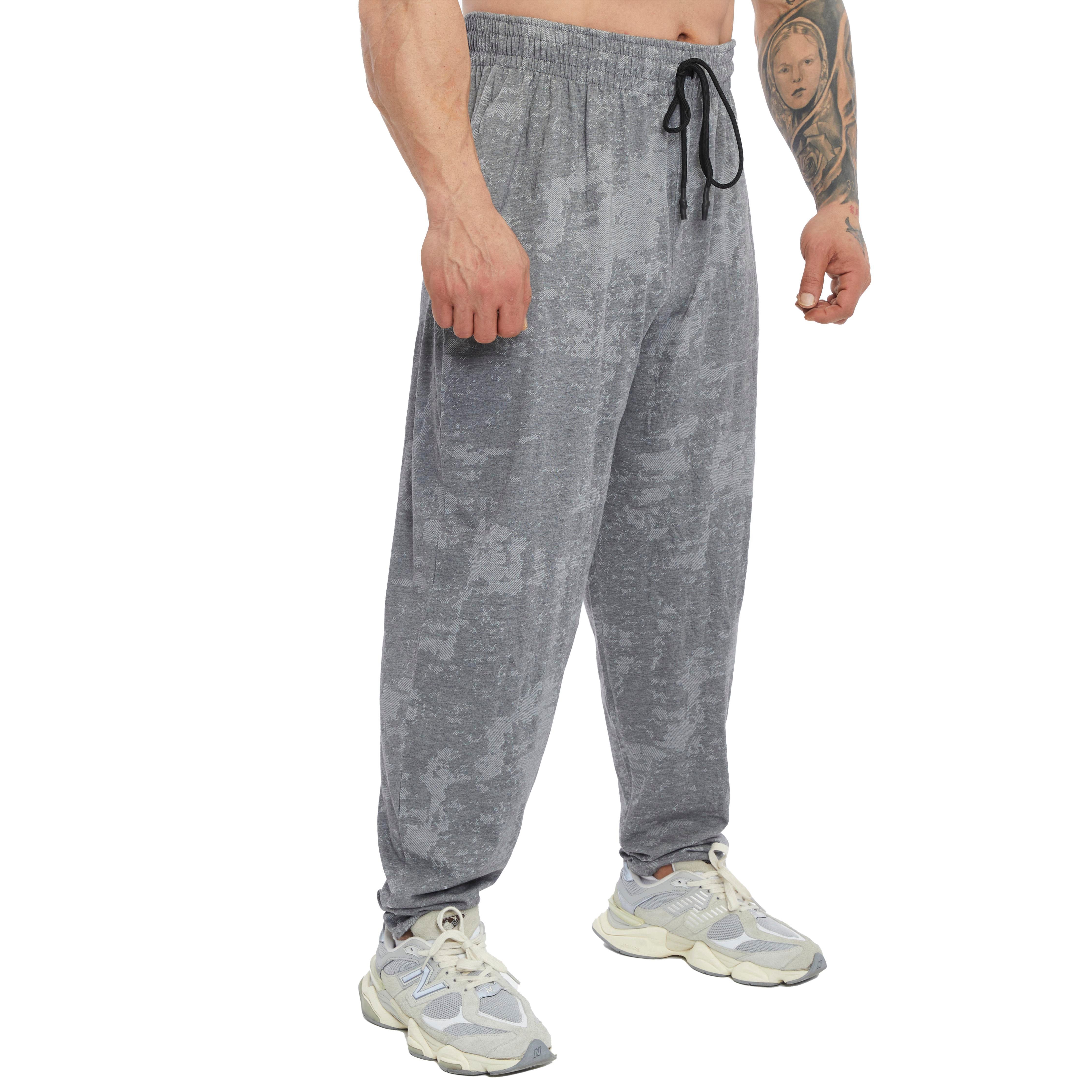 Men's Loose Fit Technical Camo Baggy Pants 