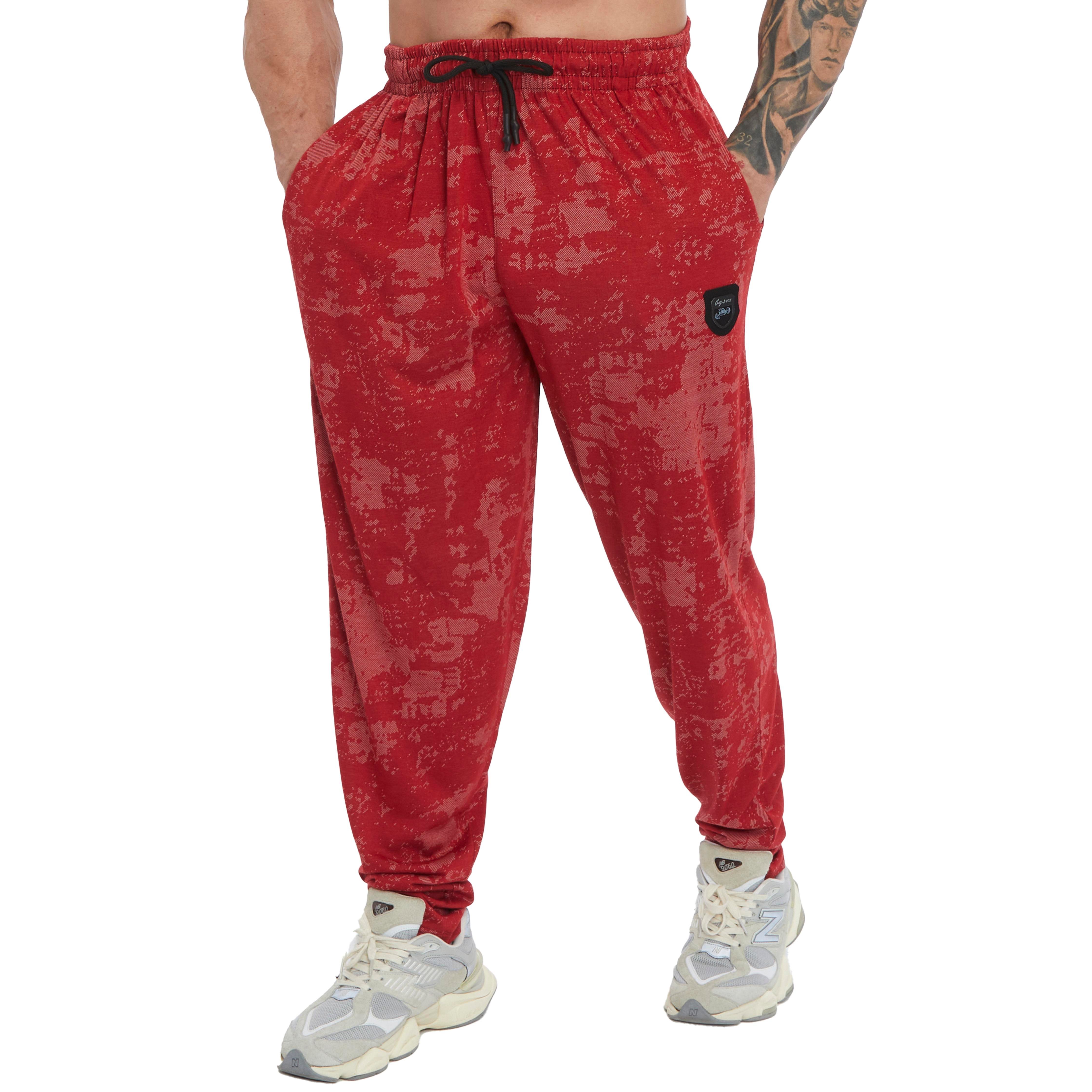 Men's Loose Fit Technical Camo Baggy Pants 