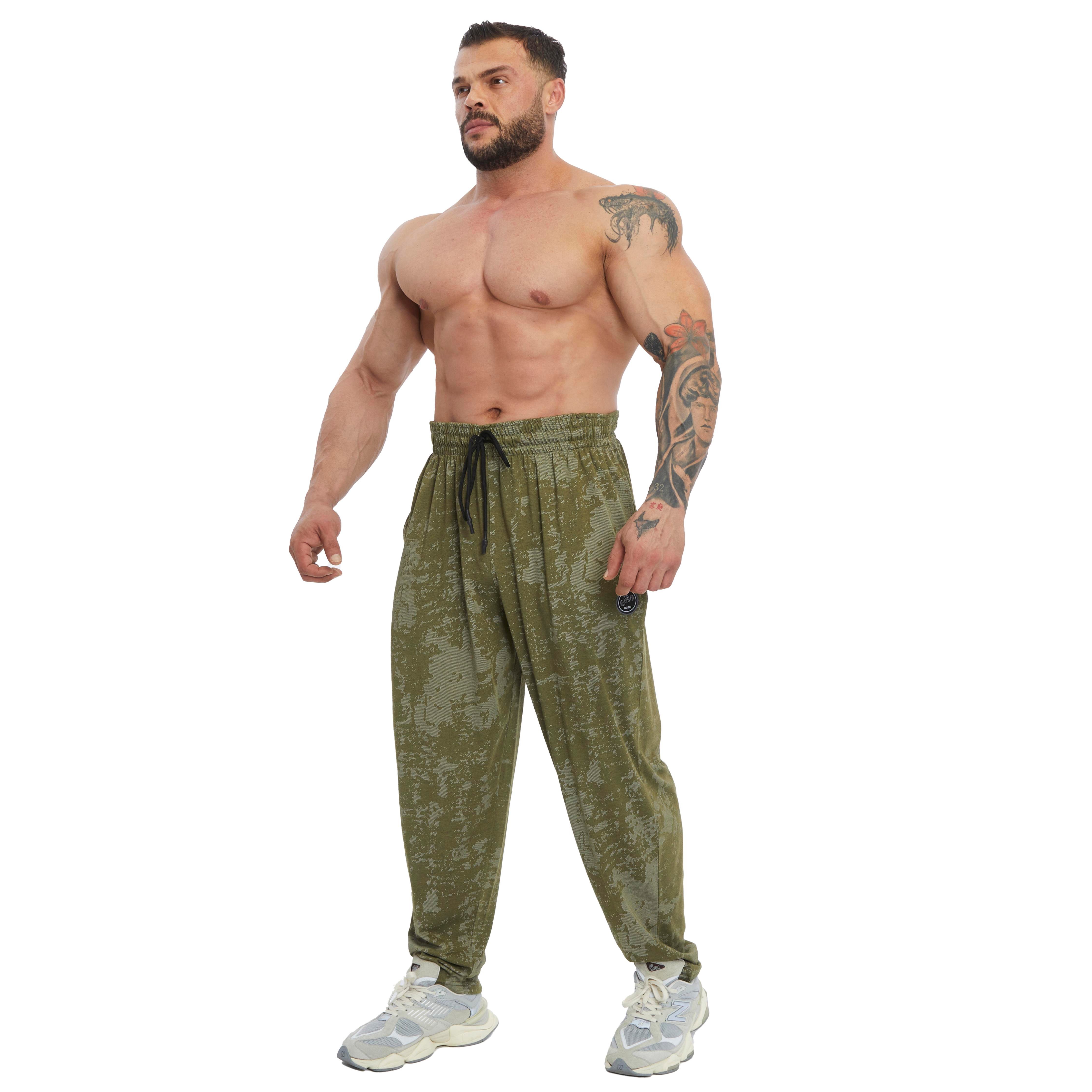 Men's Loose Fit Technical Camo Baggy Pants 