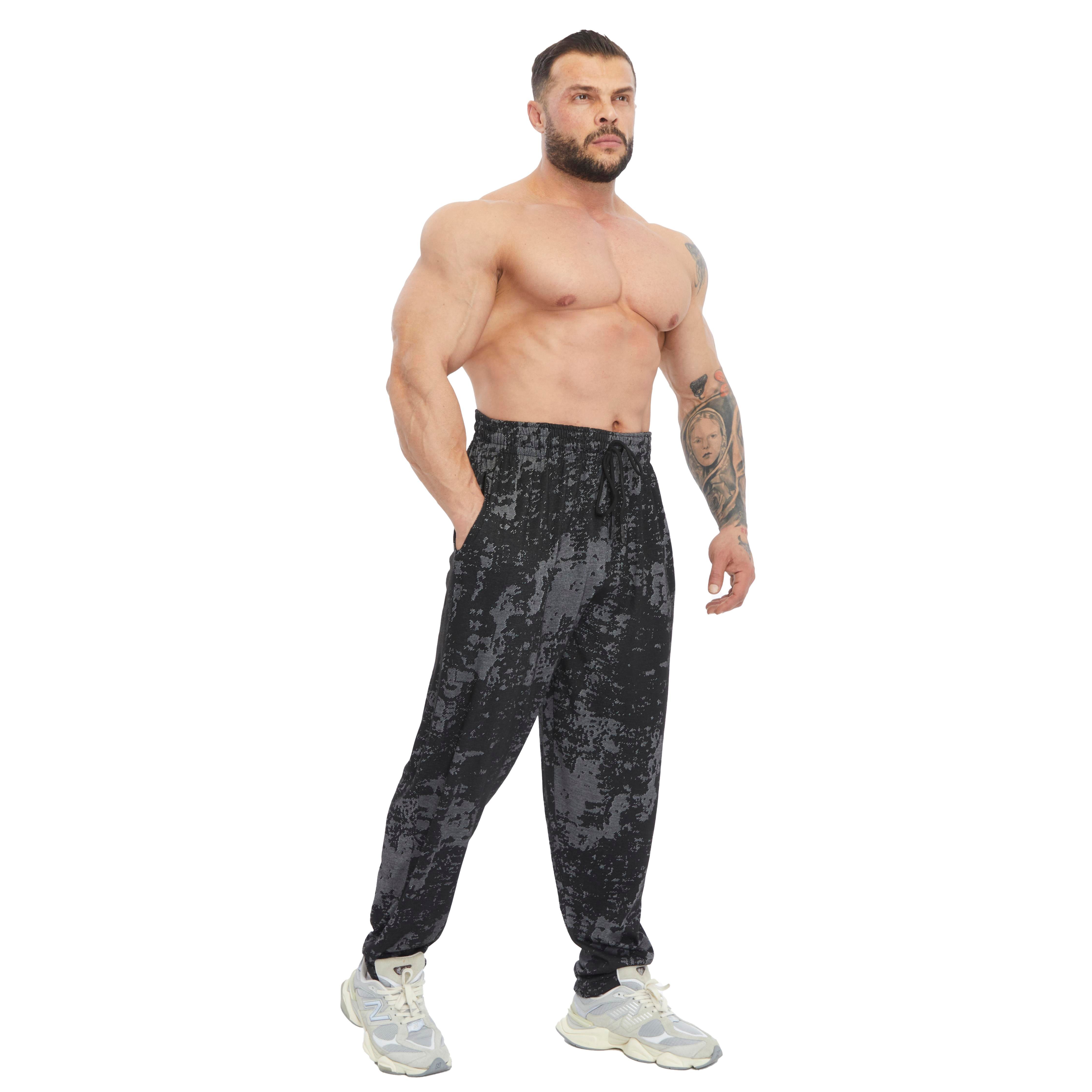 Men's Loose Fit Technical Camo Baggy Pants 